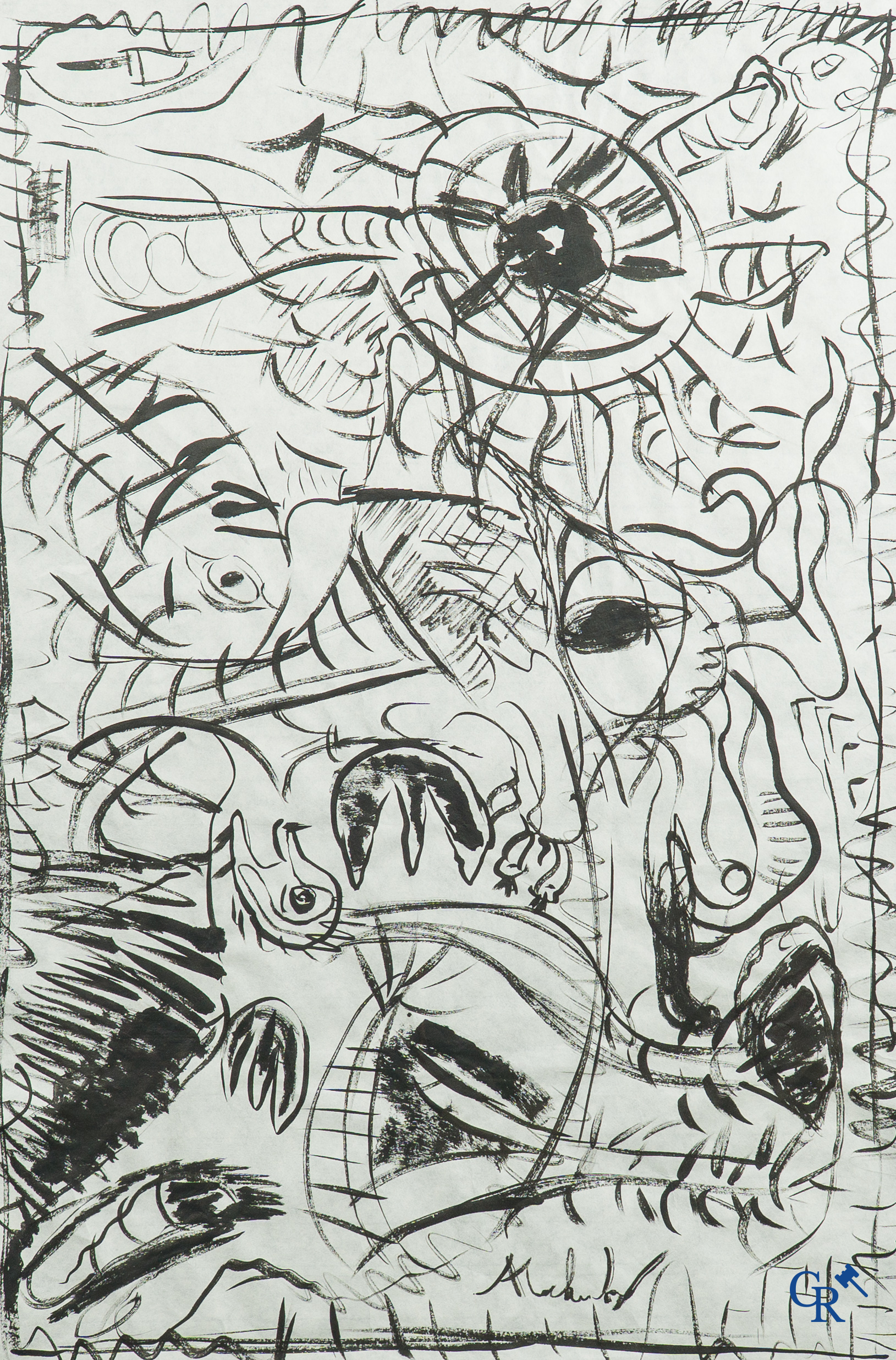 Pierre Alechinsky. Etching, Aquatint. Signed.