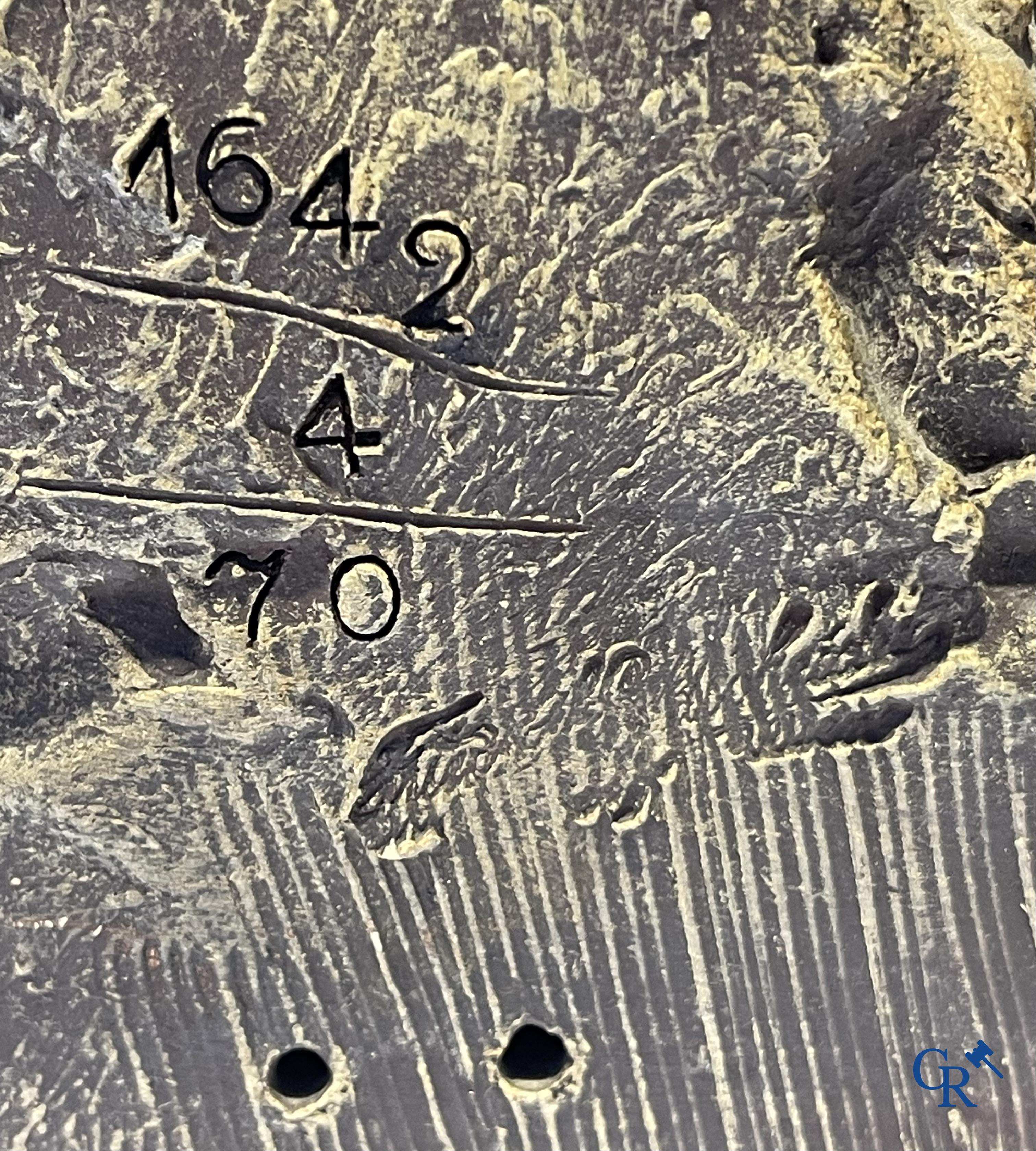 Friedrich Goldscheider Wien. Groot terra cotta beeld, de waterdraagsters. Gesigneerd G. Tole, circa 1910.