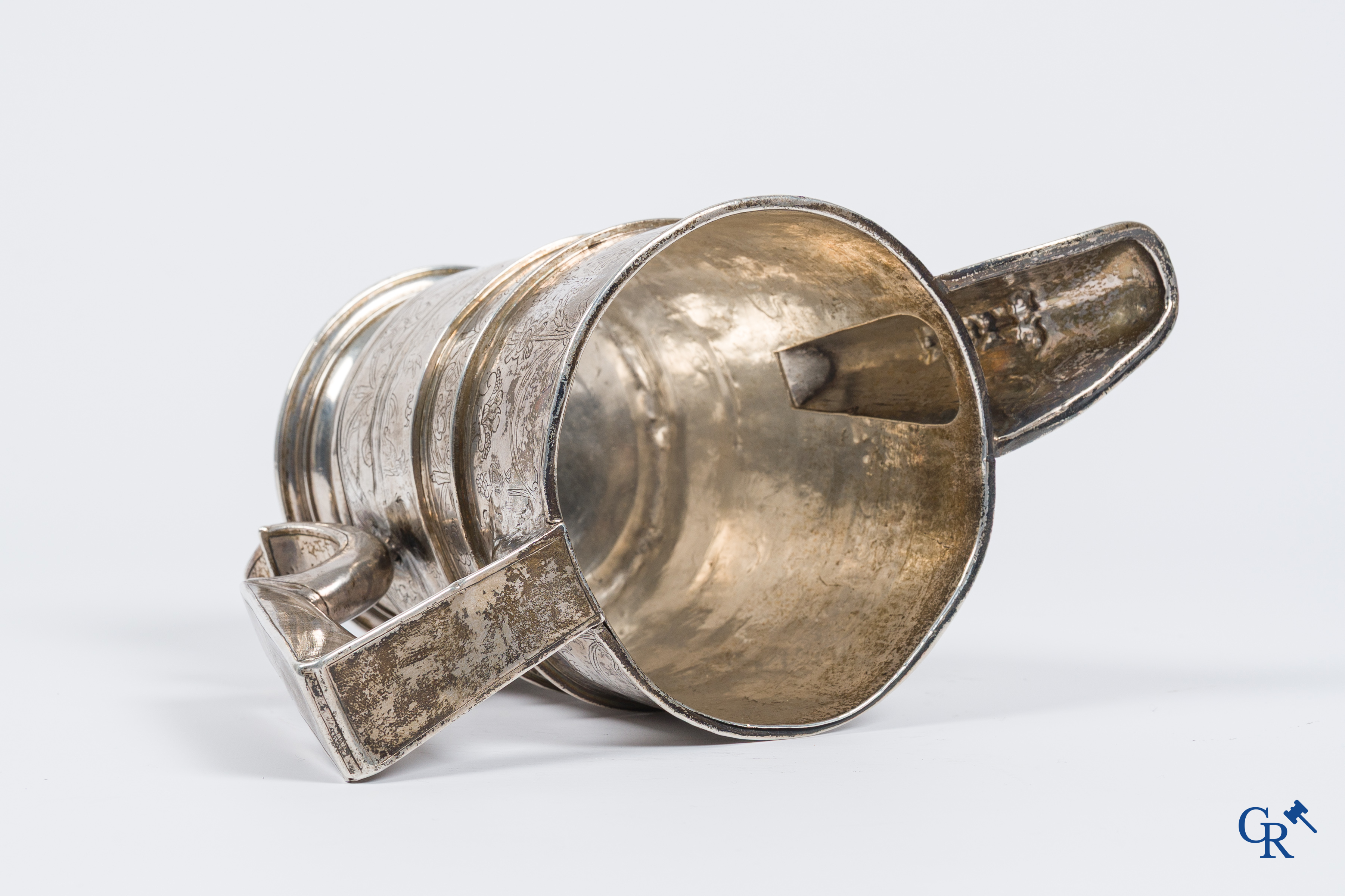 Silver. Rare and large silver Renaissance ewer, Jarro de Pico. Spain, Habsburg period. Circa 1580-1600.