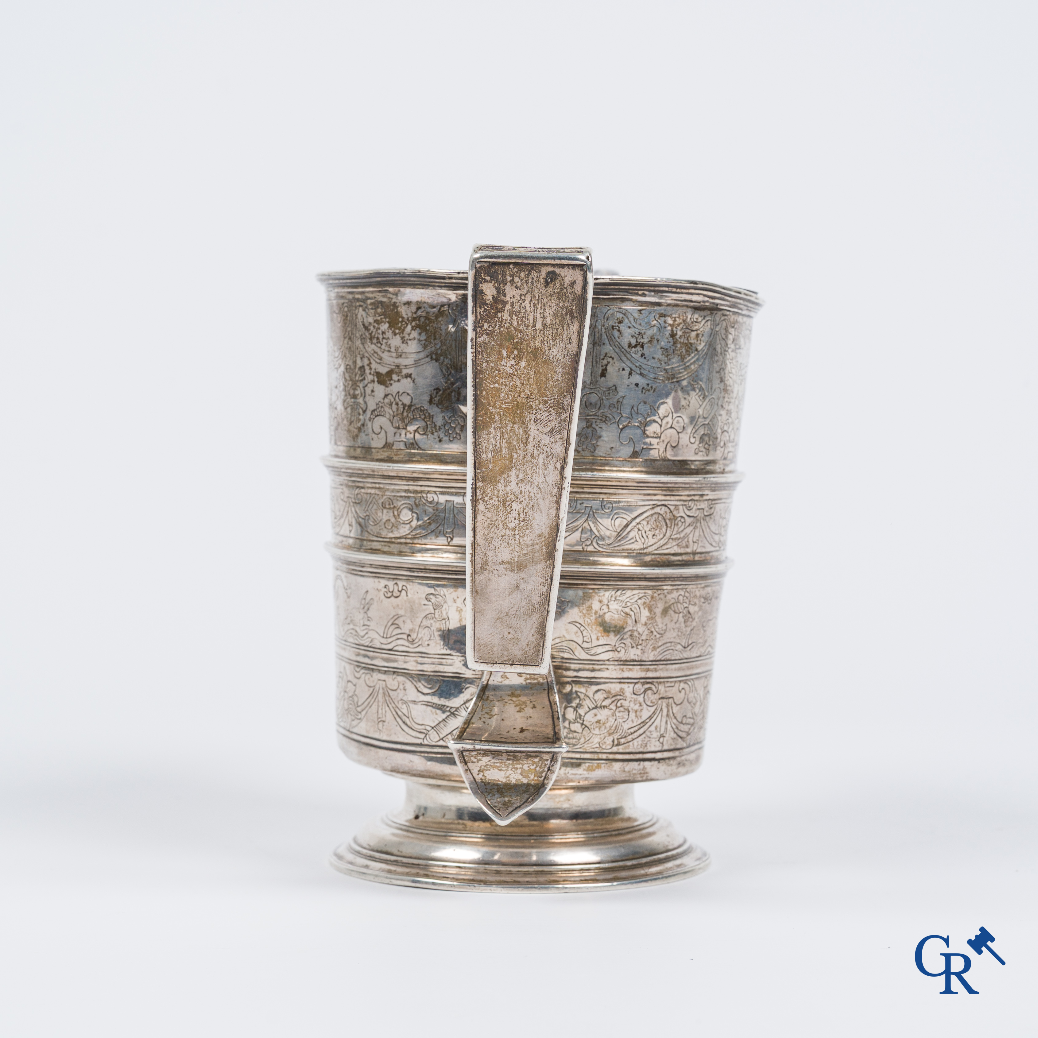 Silver. Rare and large silver Renaissance ewer, Jarro de Pico. Spain, Habsburg period. Circa 1580-1600.