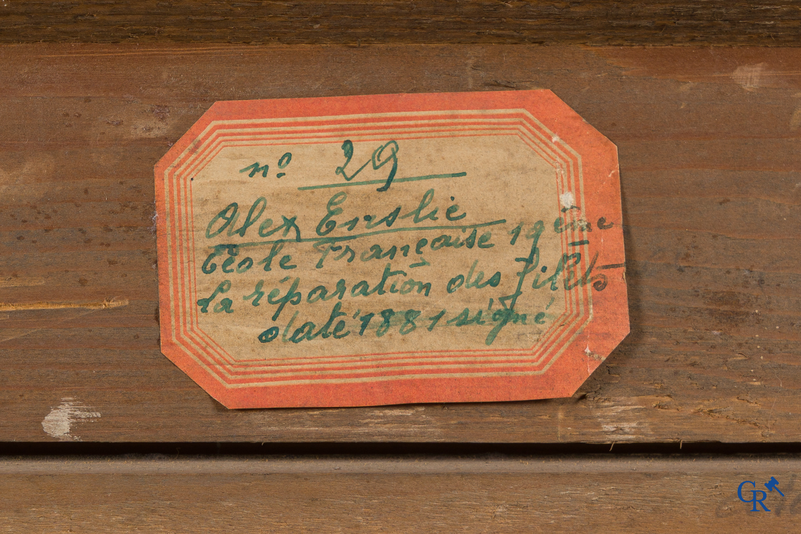 Alfred Edward Emslie (1848-1918) Fishermen's family on the coast, oil on canvas.