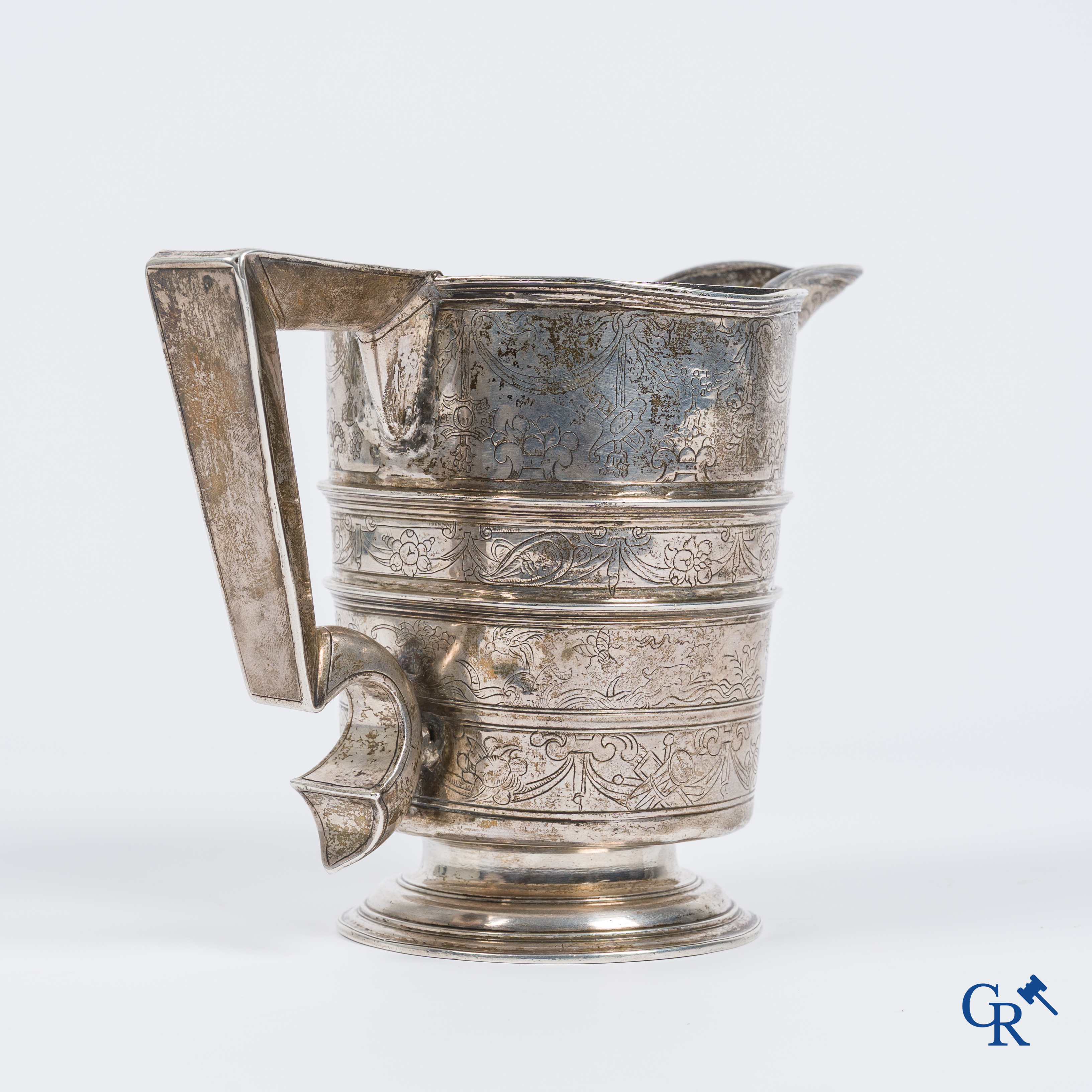 Silver. Rare and large silver Renaissance ewer, Jarro de Pico. Spain, Habsburg period. Circa 1580-1600.