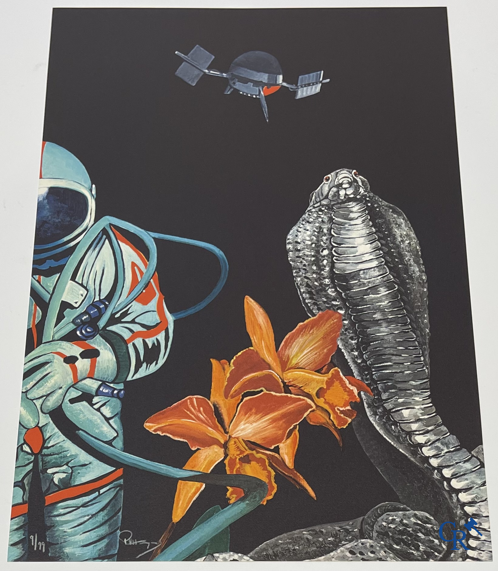 Paul Van Hoeydonck, Kosmo Notes. Bronzen sculptuur gesigneerd en genummerd 9/35 in originele doos met map Arte Press.