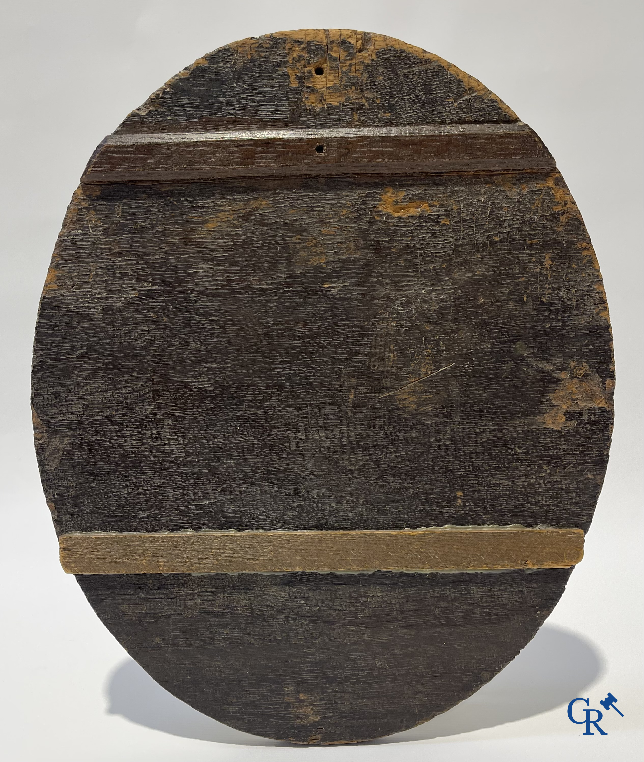 Portret van Jezus Christus. Olie op paneel. Vlaamse school, 17e-18e eeuw.