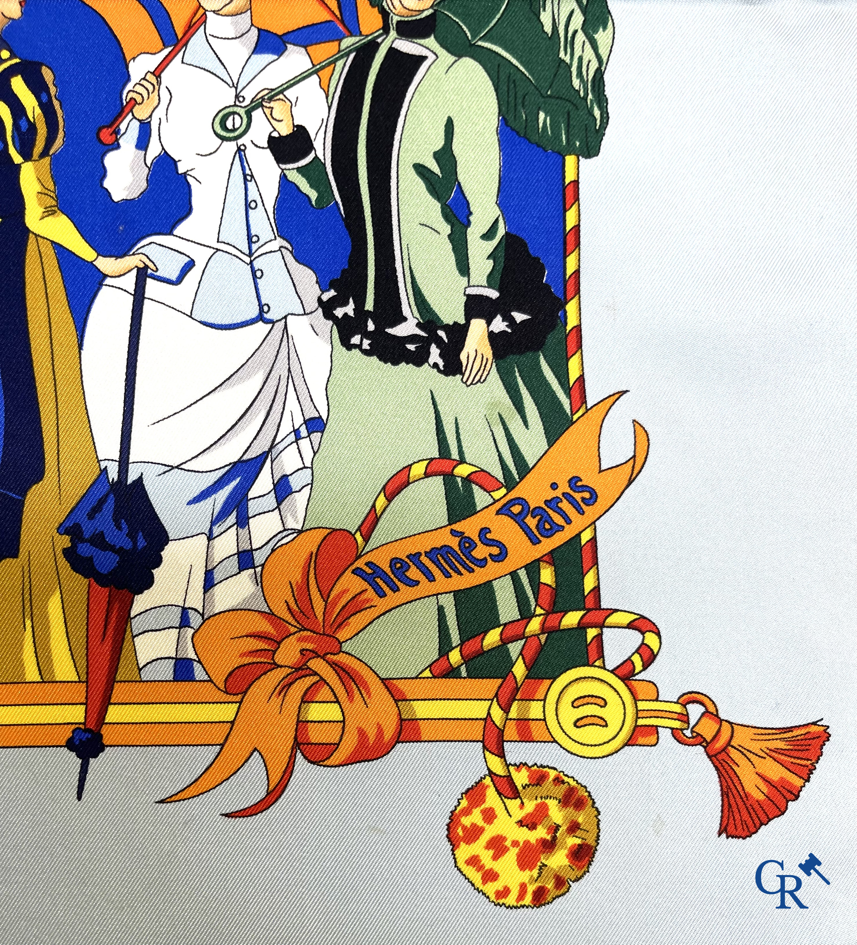 HERMES Paris. 2 Hermès dassen in originele doos en 2 sjaals. Ombrelles et Parapluies en Art des Steppes.