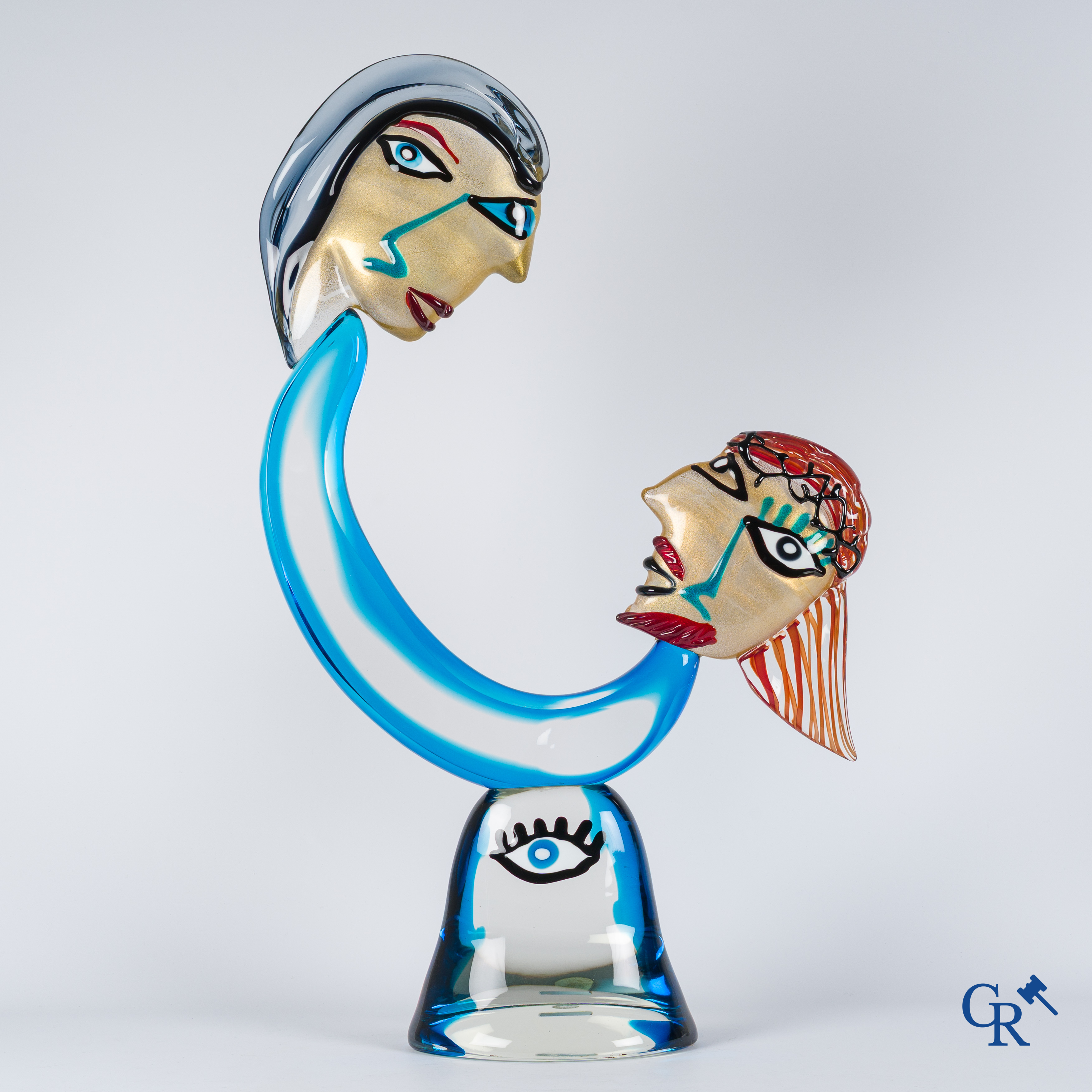 Murano, Italy. Alessandro Barbaro. "Homage to Picasso" Exceptionally large sculpture in Venetian glass.