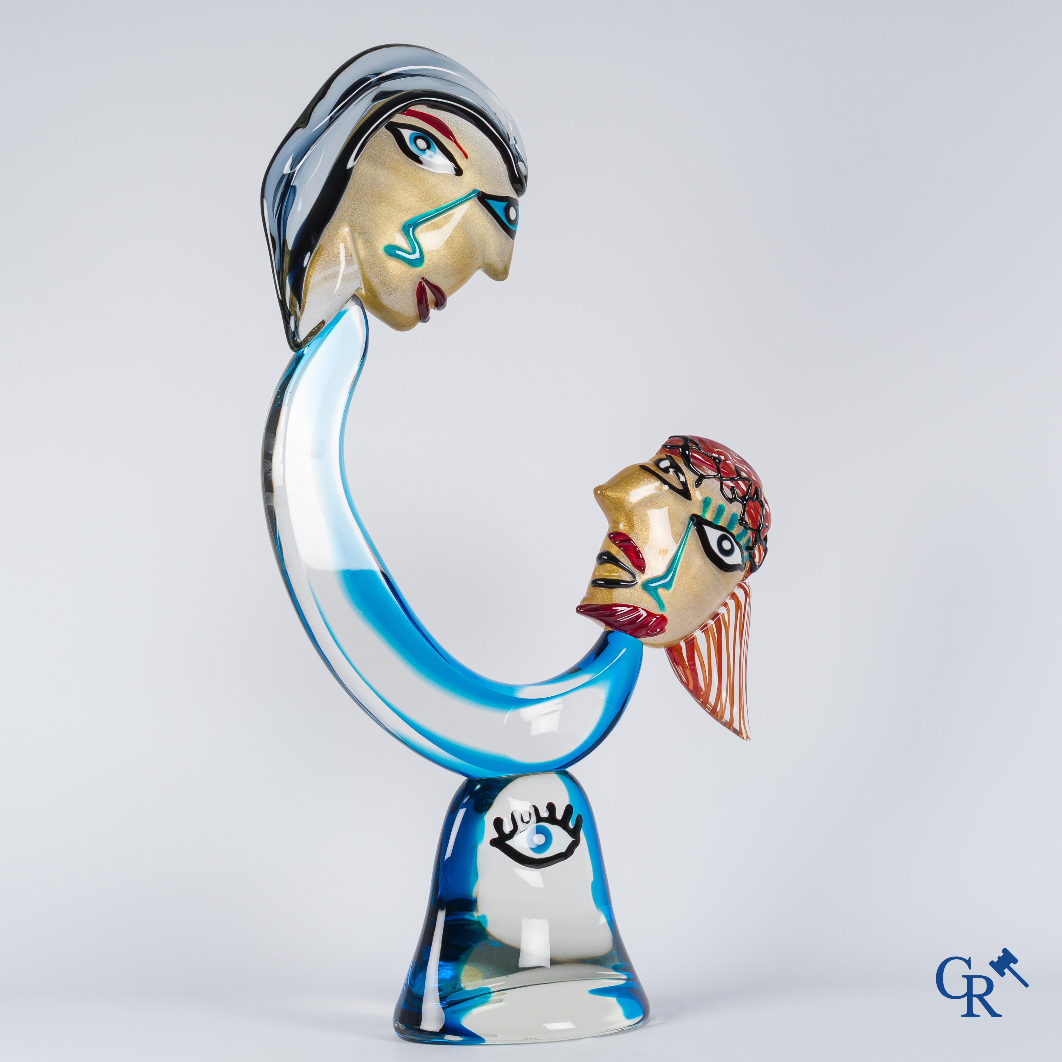Murano, Italy. Alessandro Barbaro. "Homage to Picasso" Exceptionally large sculpture in Venetian glass.