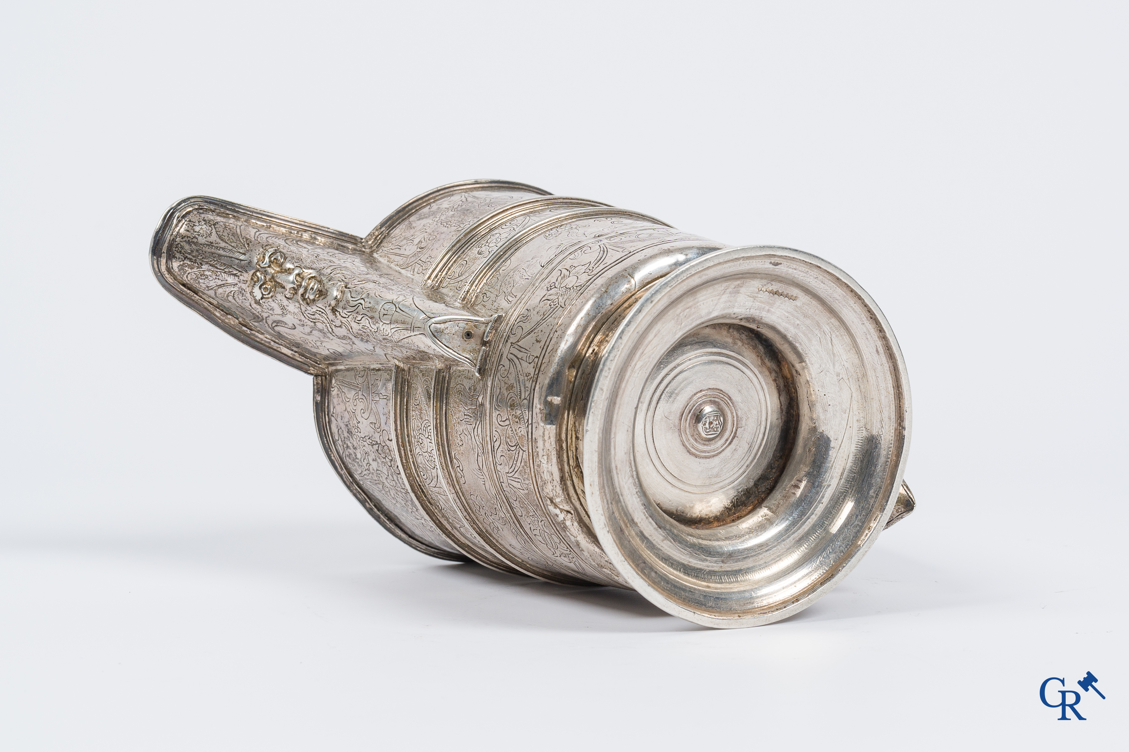 Silver. Rare and large silver Renaissance ewer, Jarro de Pico. Spain, Habsburg period. Circa 1580-1600.