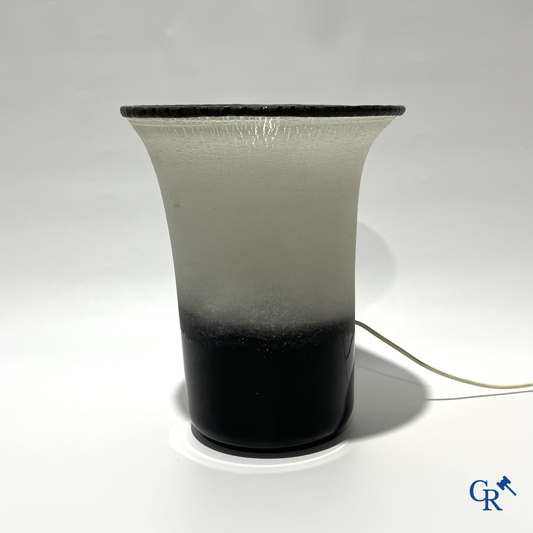 Tafellamp in glas. Jaren '90.