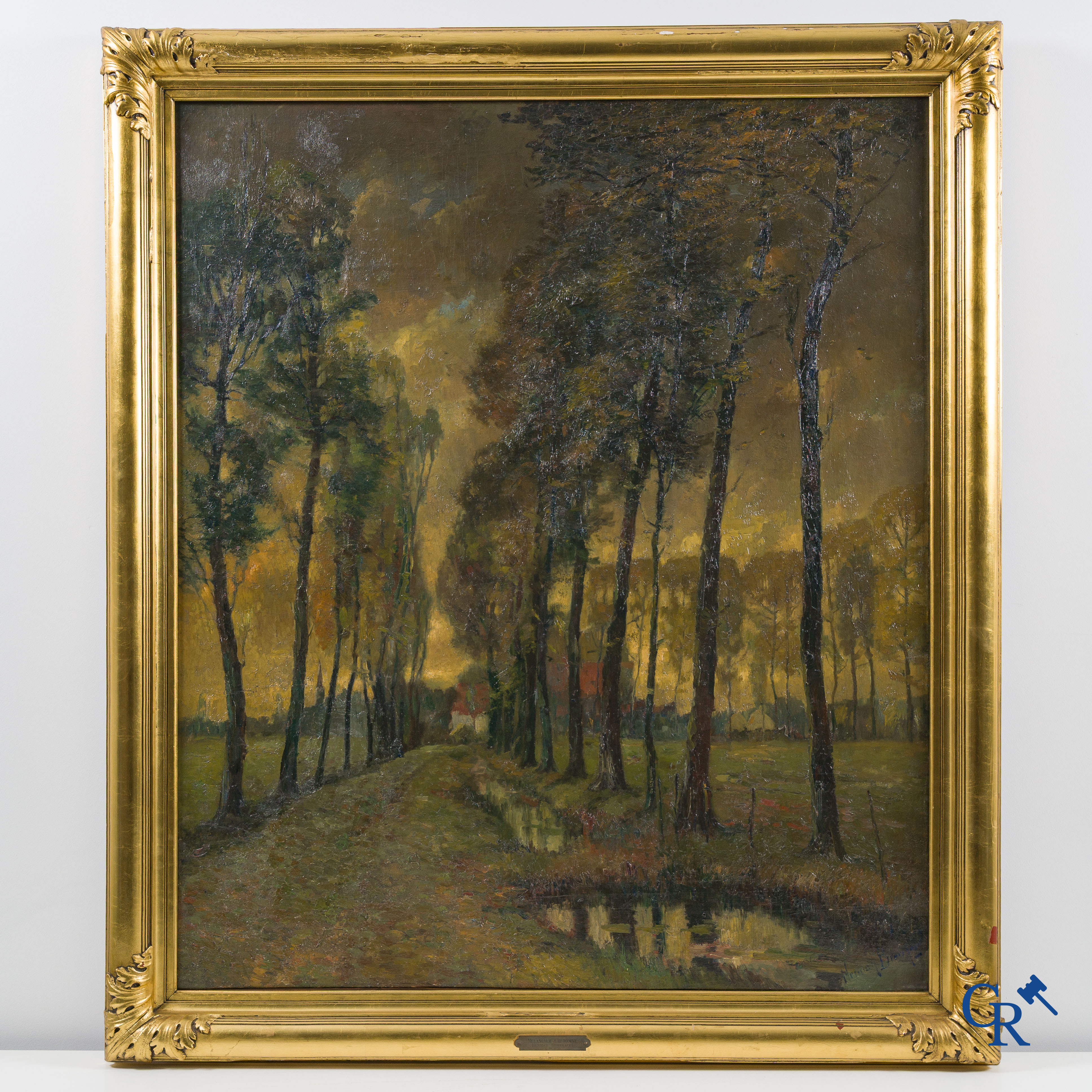 Herman Broeckaert (1878-1930) Melancolie d'Automne, 1926. Gesigneerd rechtsonder.