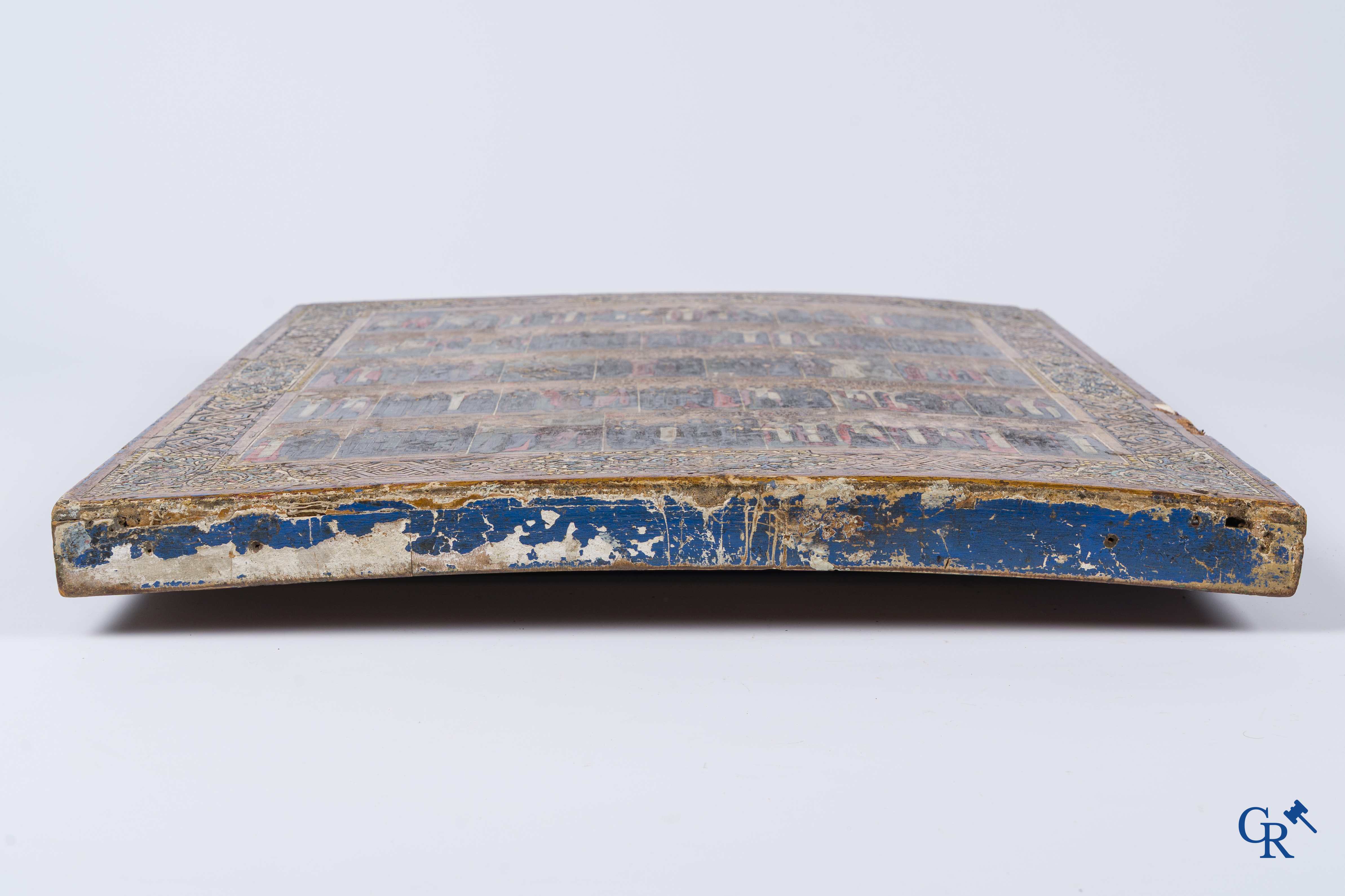 Icon, Important Russian annual calendar icon, Tempera on gilded background. 19th century.