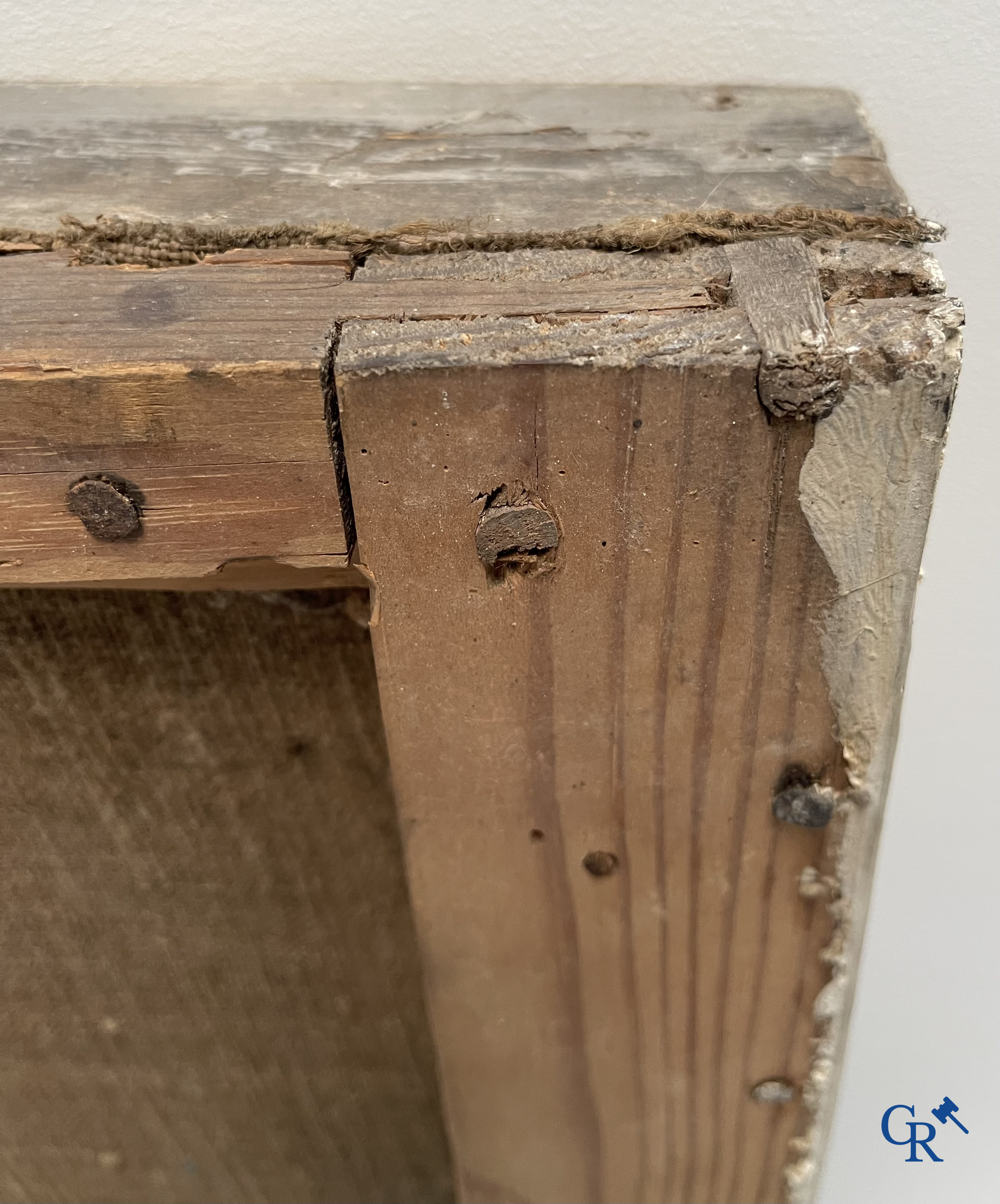 De Heilige Sint Maarten van Tours. Imposant schilderij, olie op doek. Eind 18e eeuw.