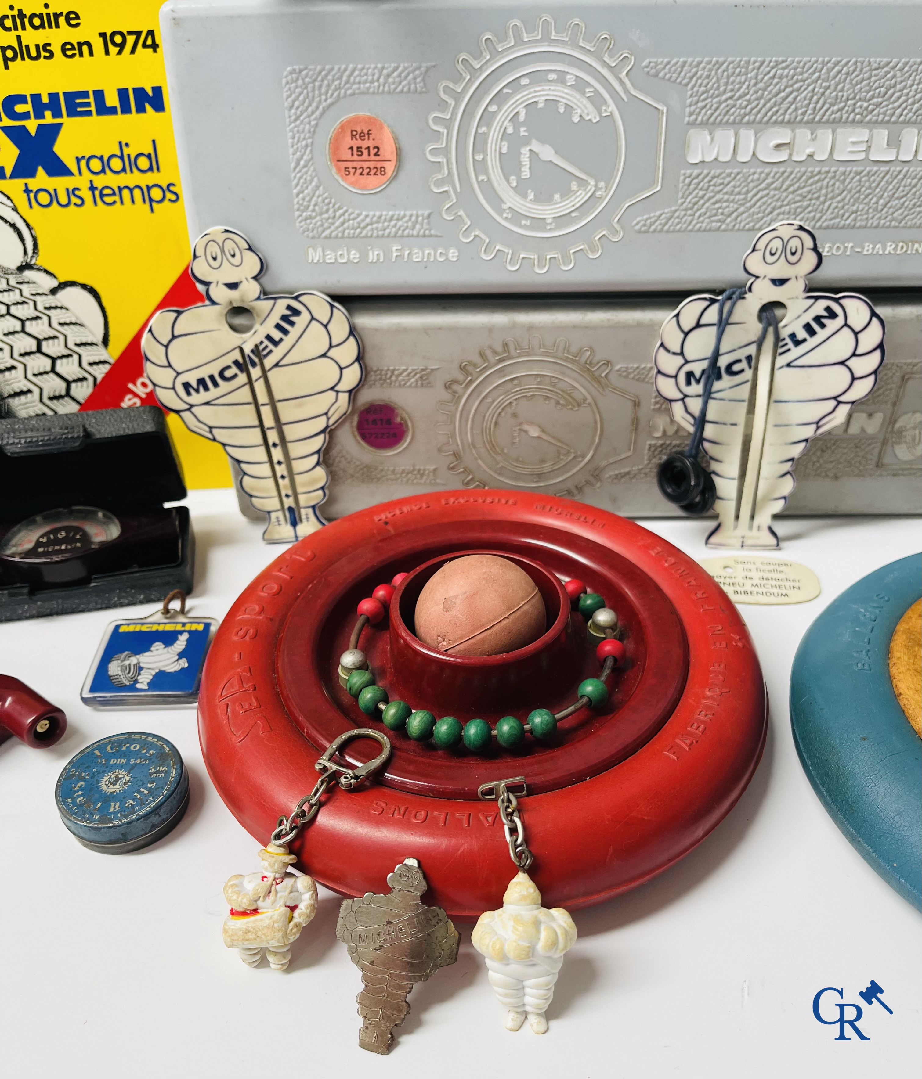 Michelin, een lot verzamelobjecten rond het Michelin banden merk. Jaren '60-'70 en later.