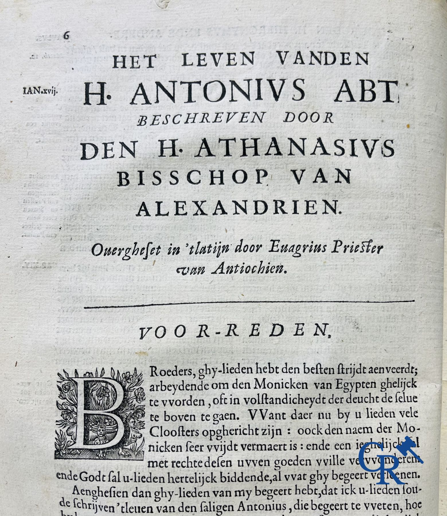 Early Printed Books: Rosweydus, Heribertus. Het Leven ende spreucken der Vaderen described by St. Jerome. 1643.