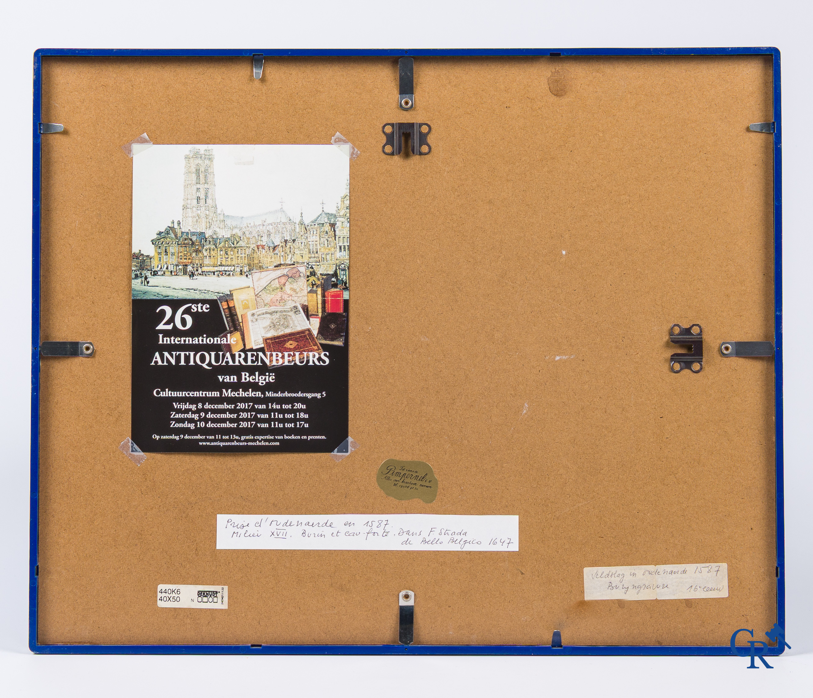 Oudenaarde, 7 antique maps, including battle plans, city and wall plans, etc. 17th-18th century.