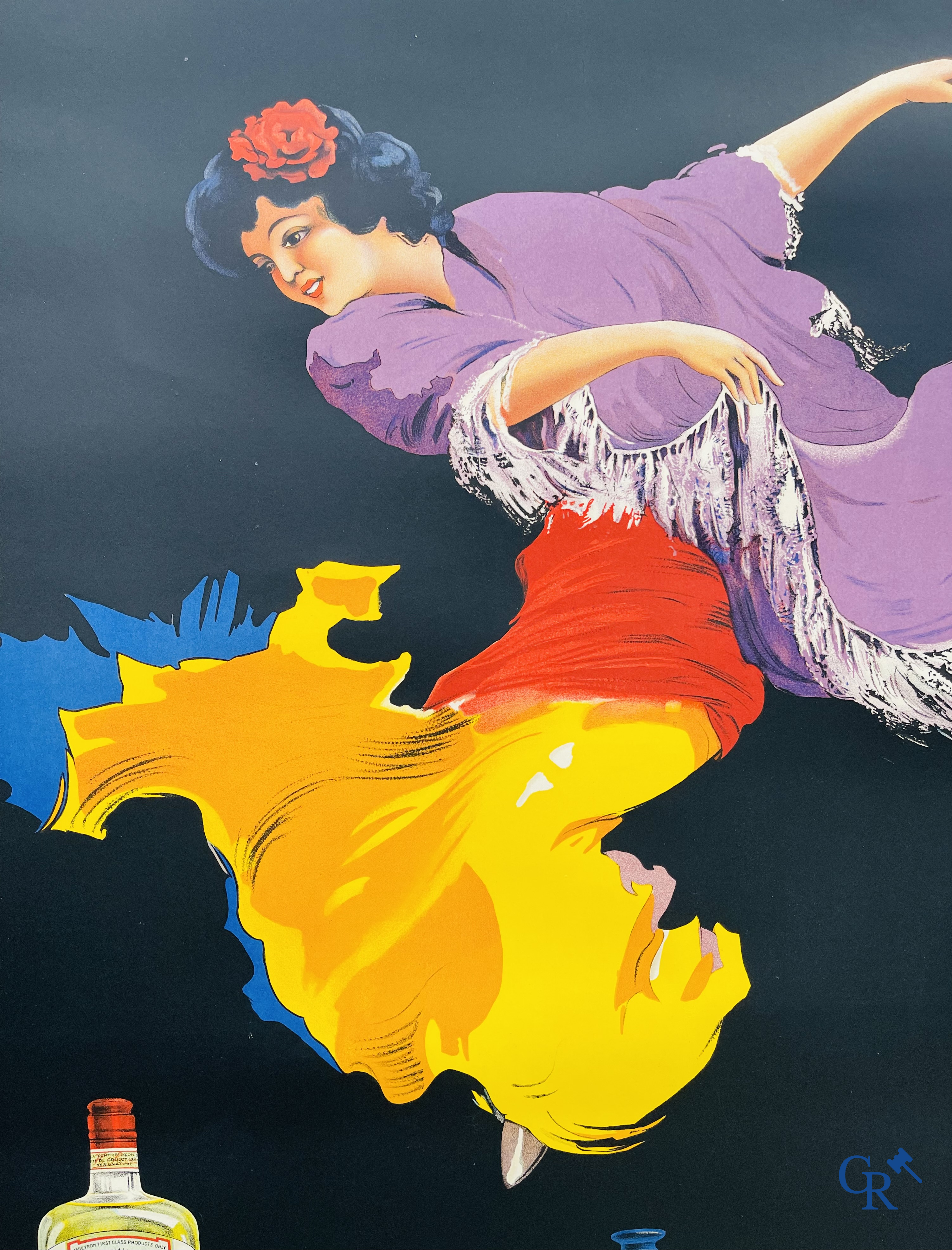 Roger Berckmans, Advertising poster for Liqueurs Severy from distillery Hasselt. Lith. O. De Rycker, Forest Brussels.