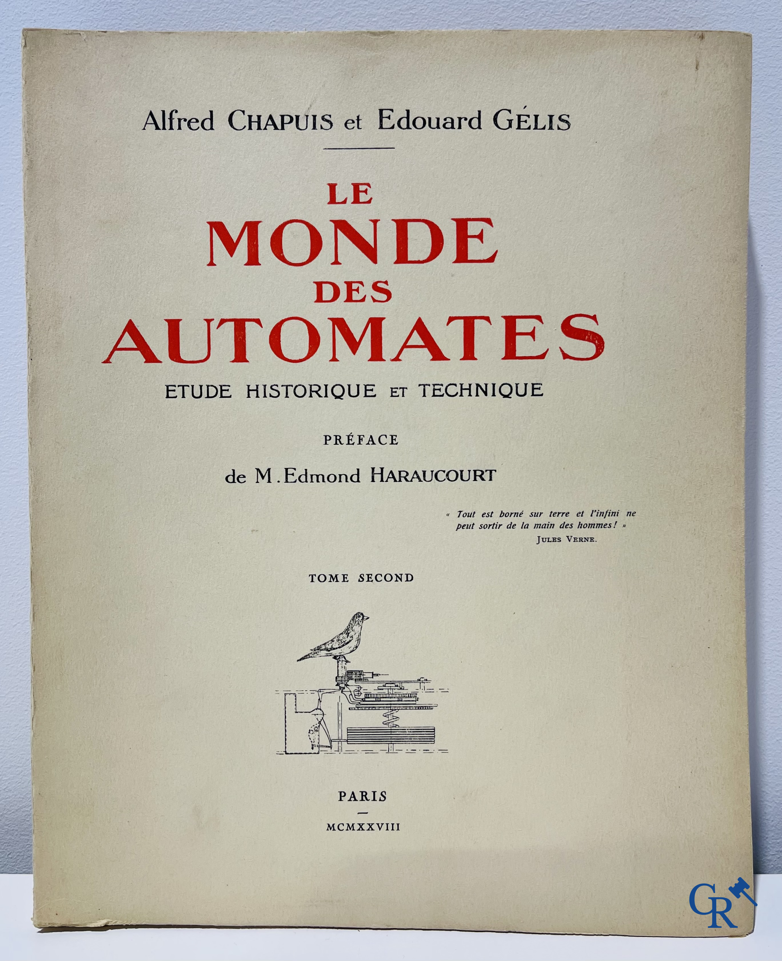 Automaten. Zeldzame uitgave van "Le monde des automates." Alfred Chapuis et Edouard Gélis. Paris 1928.