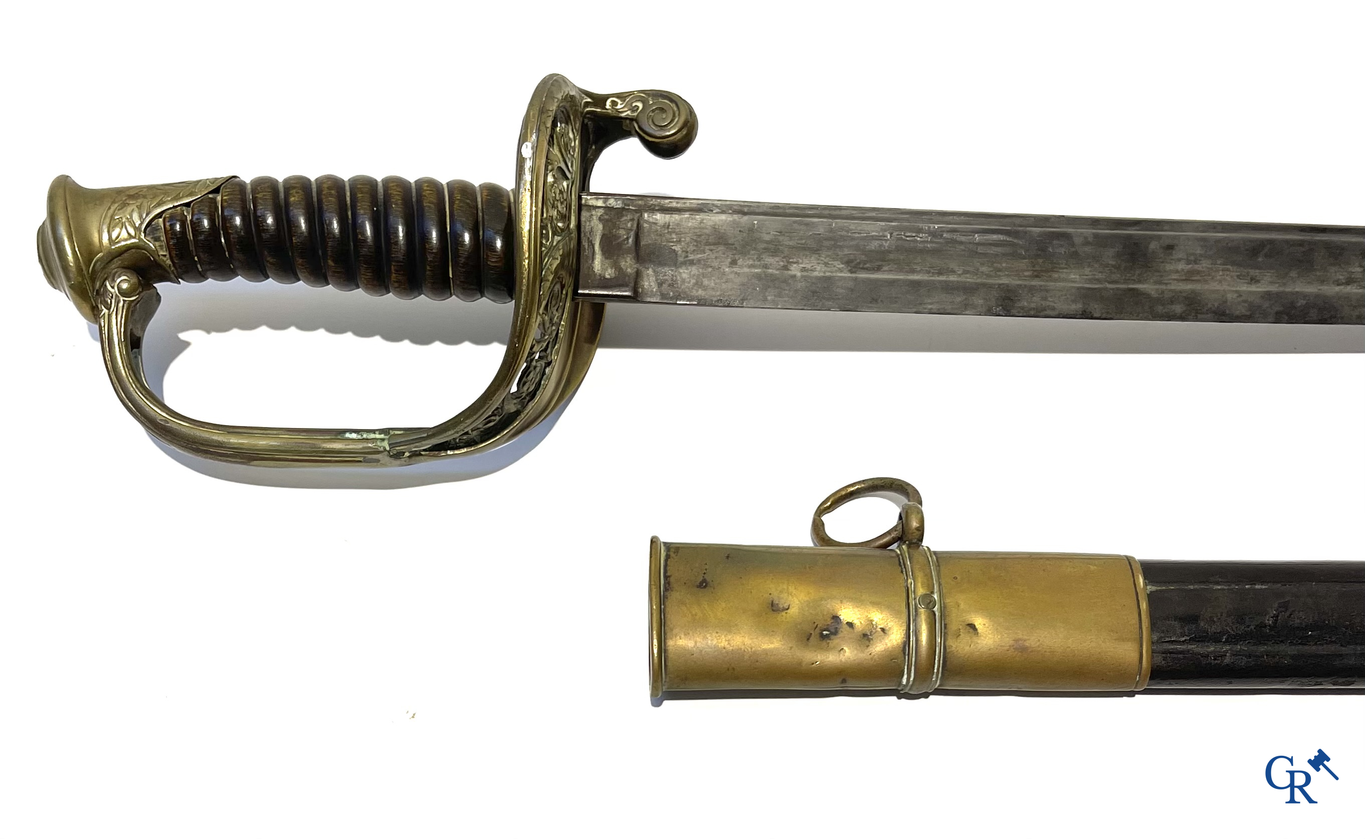 Fonson Bruxelles, a Belgian officer's parade sword. Manuffre. Allé de Châtellerault. 19th century.