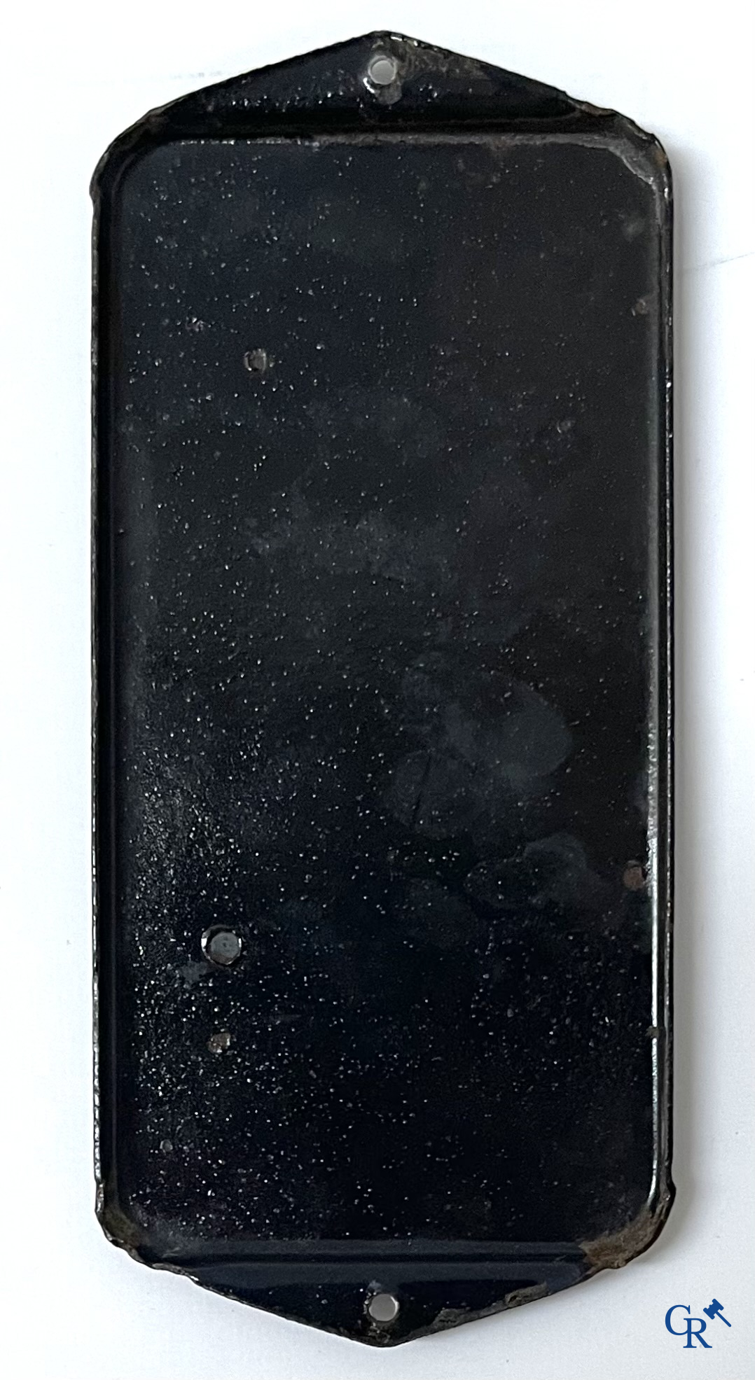 RVS, an enamel door publicity sign designed by Tjeerd Bottema. Emaillerie Koekelberg 1949.