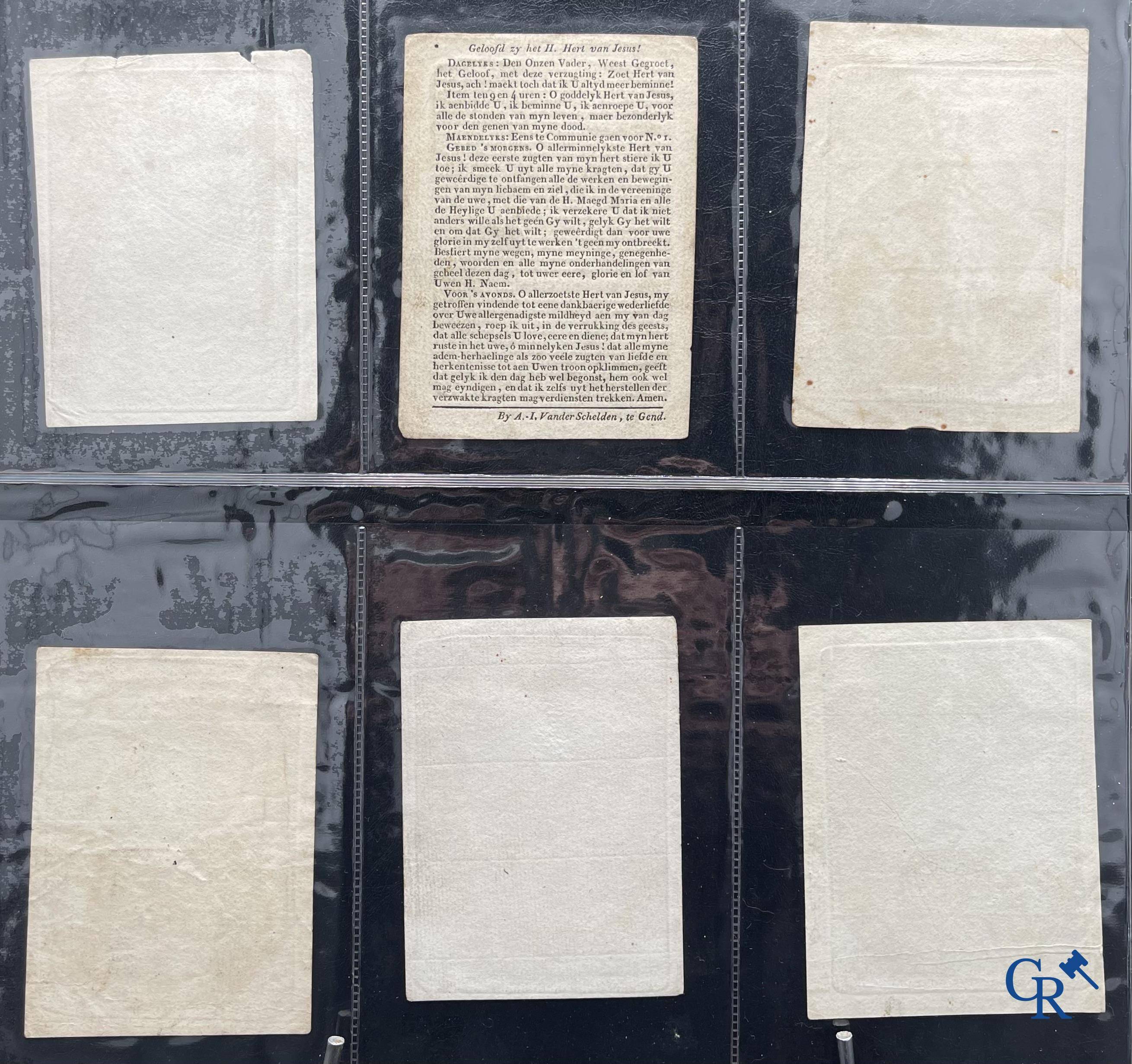 Religious objects: Important collection of pious images and devotion prints, Flanders, 17th-18th-19th centuries.