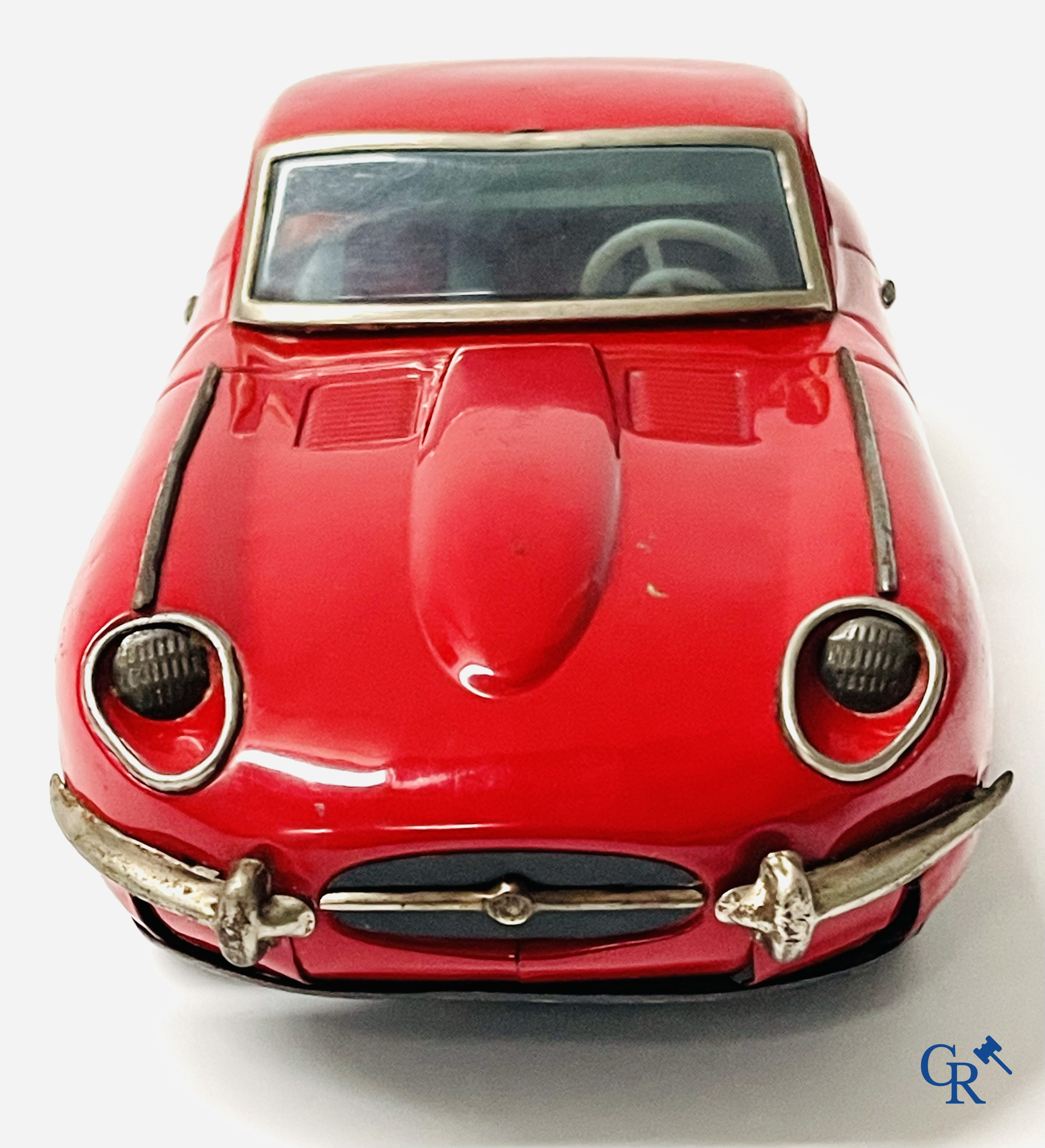 Nomura Toys, TN, made in Japan, Jaguar E-Type in blik met frictie aandrijving. Jaren '60.