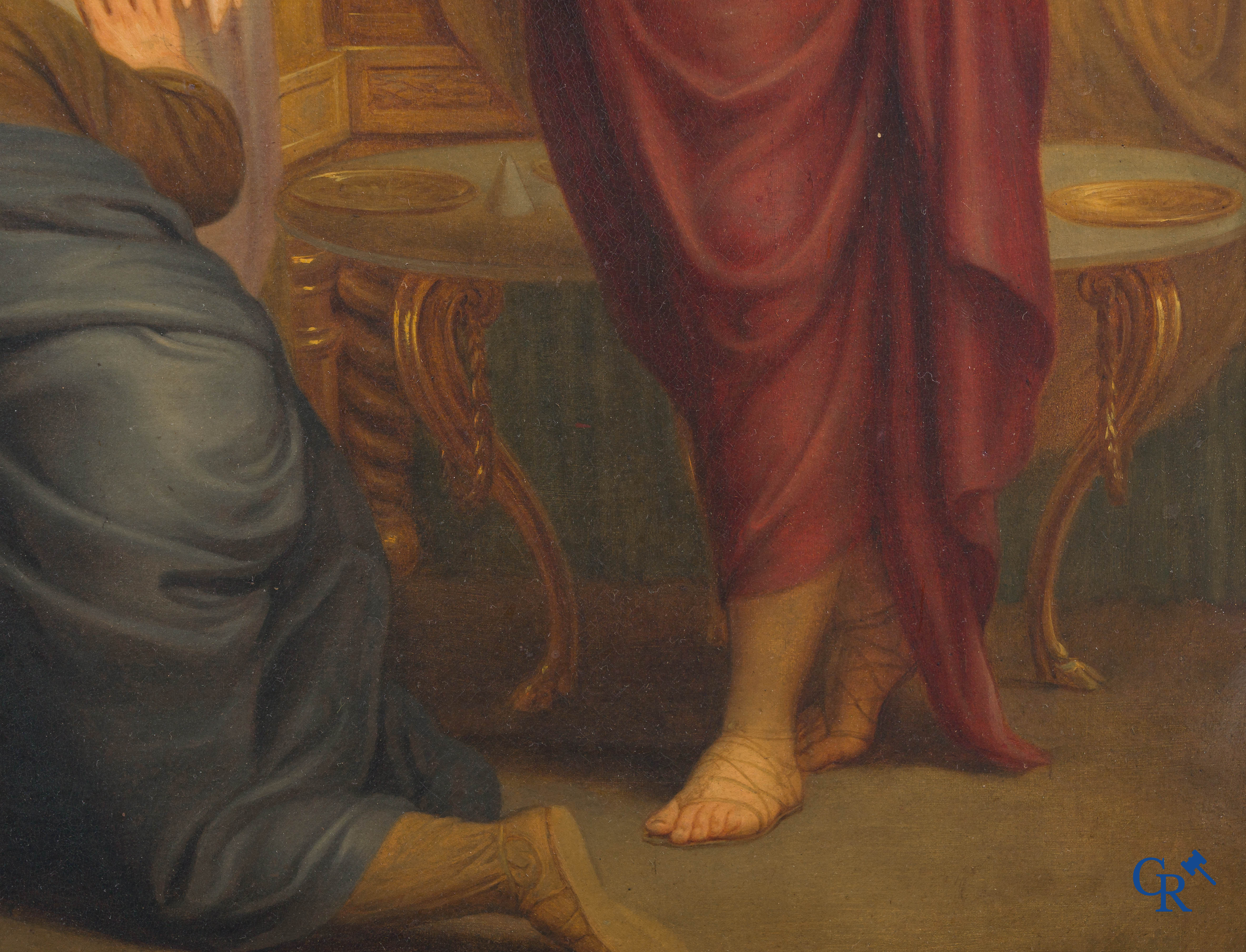 Andries Cornelis Lens (1739-1822) Oil on canvas. Painting in the typical neoclassical style.