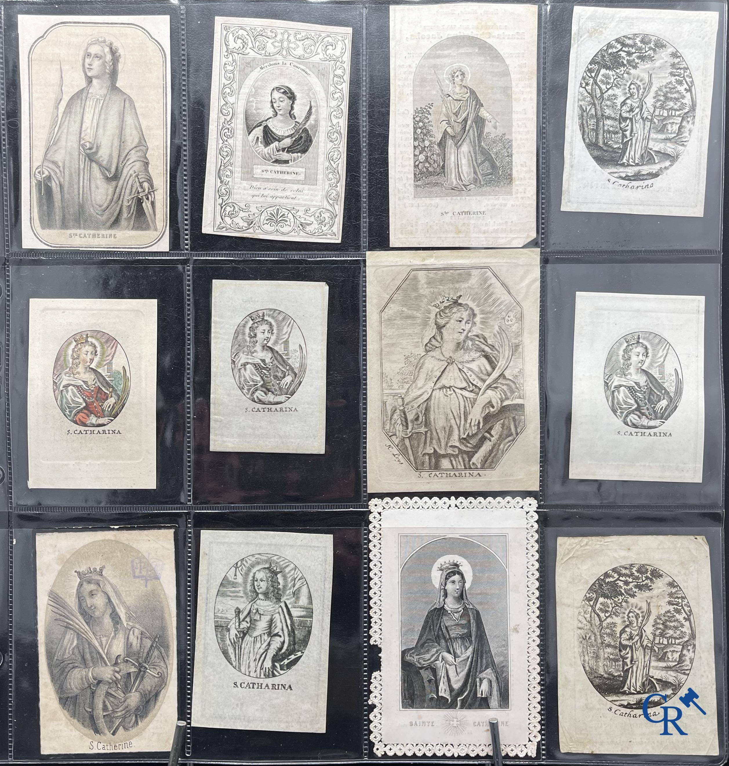 Sainte Catherine, Collection intéressante comprenant des images pieuses, canivets et des estampes de dévotion, etc. XVIIIe-XIXe et XXème siècles.