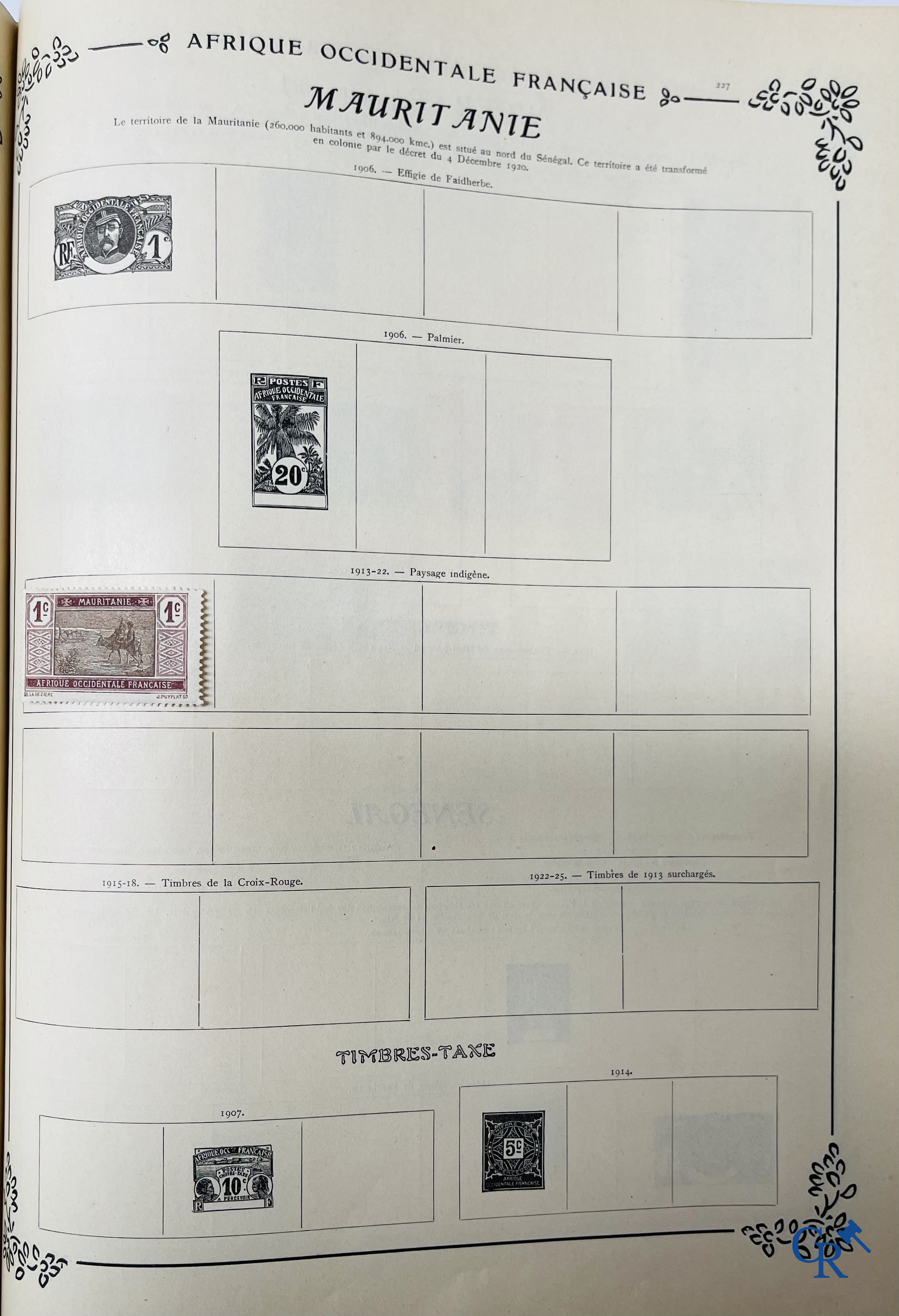 Filatelie. Yvert & Tellier. Album Historique & Géographique de Timbres-Poste des cinq Parties du Monde. 9ème Edition.