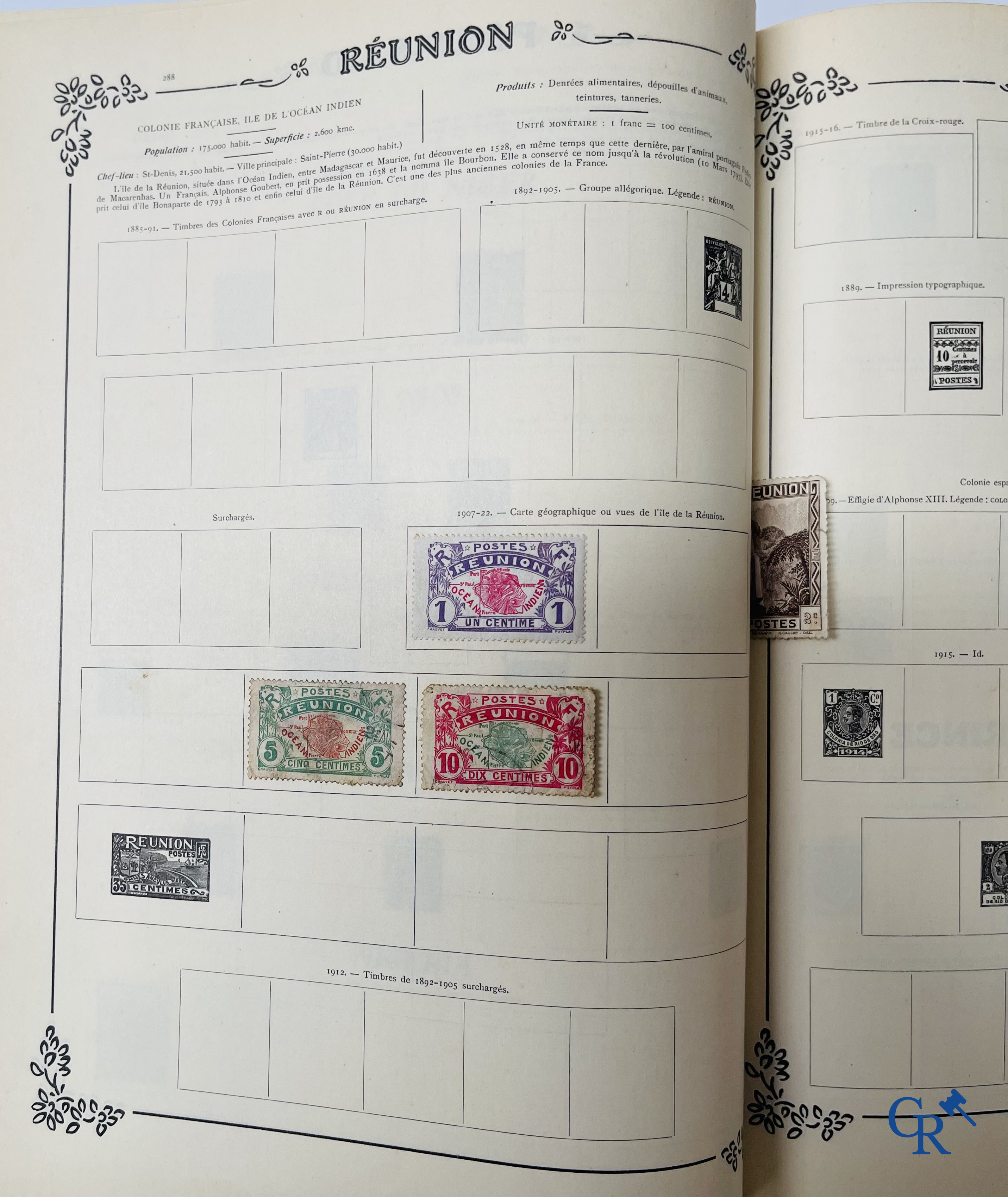 Filatelie. Yvert & Tellier. Album Historique & Géographique de Timbres-Poste des cinq Parties du Monde. 9ème Edition.