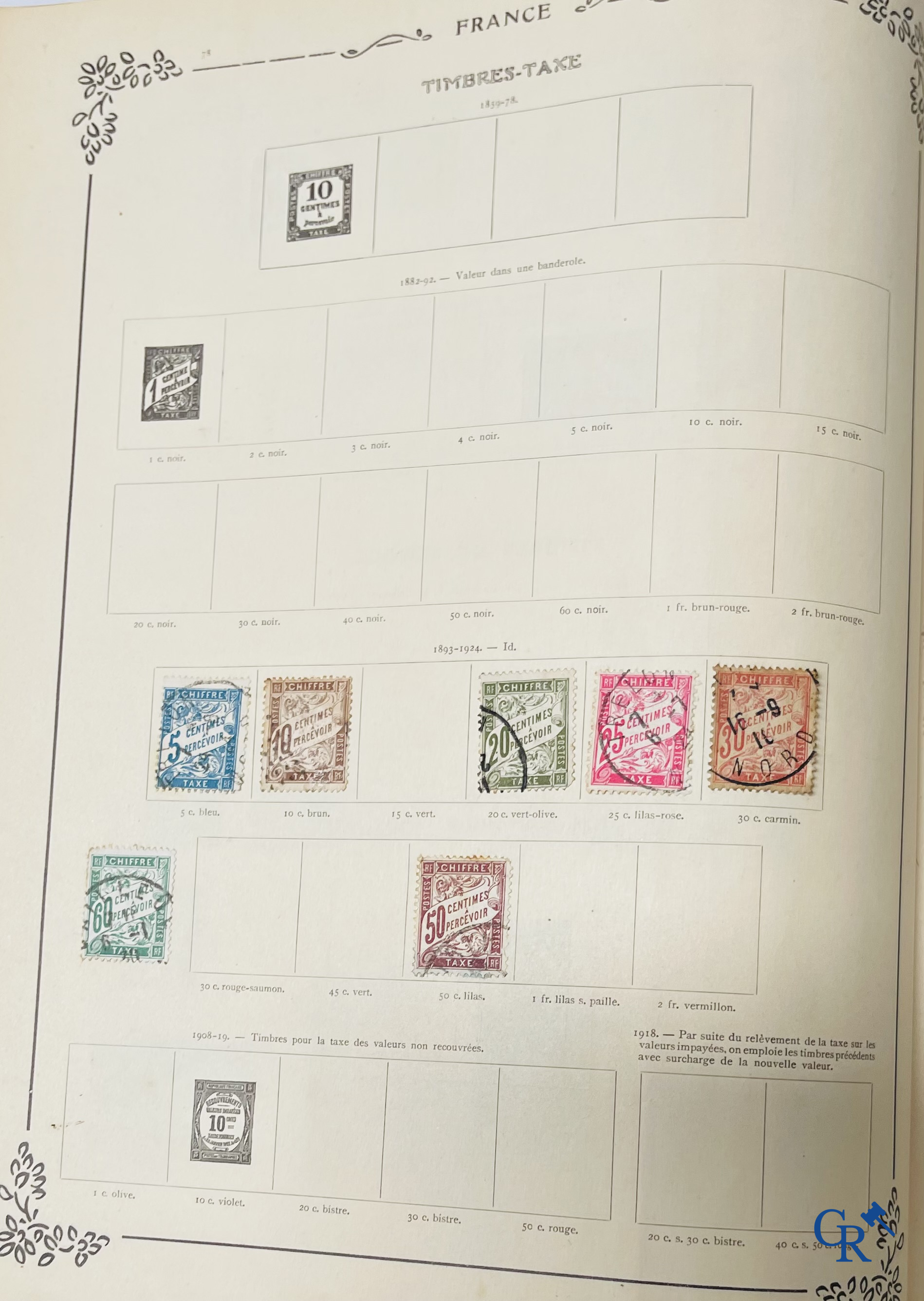 Filatelie. Yvert & Tellier. Album Historique & Géographique de Timbres-Poste des cinq Parties du Monde. 9ème Edition.