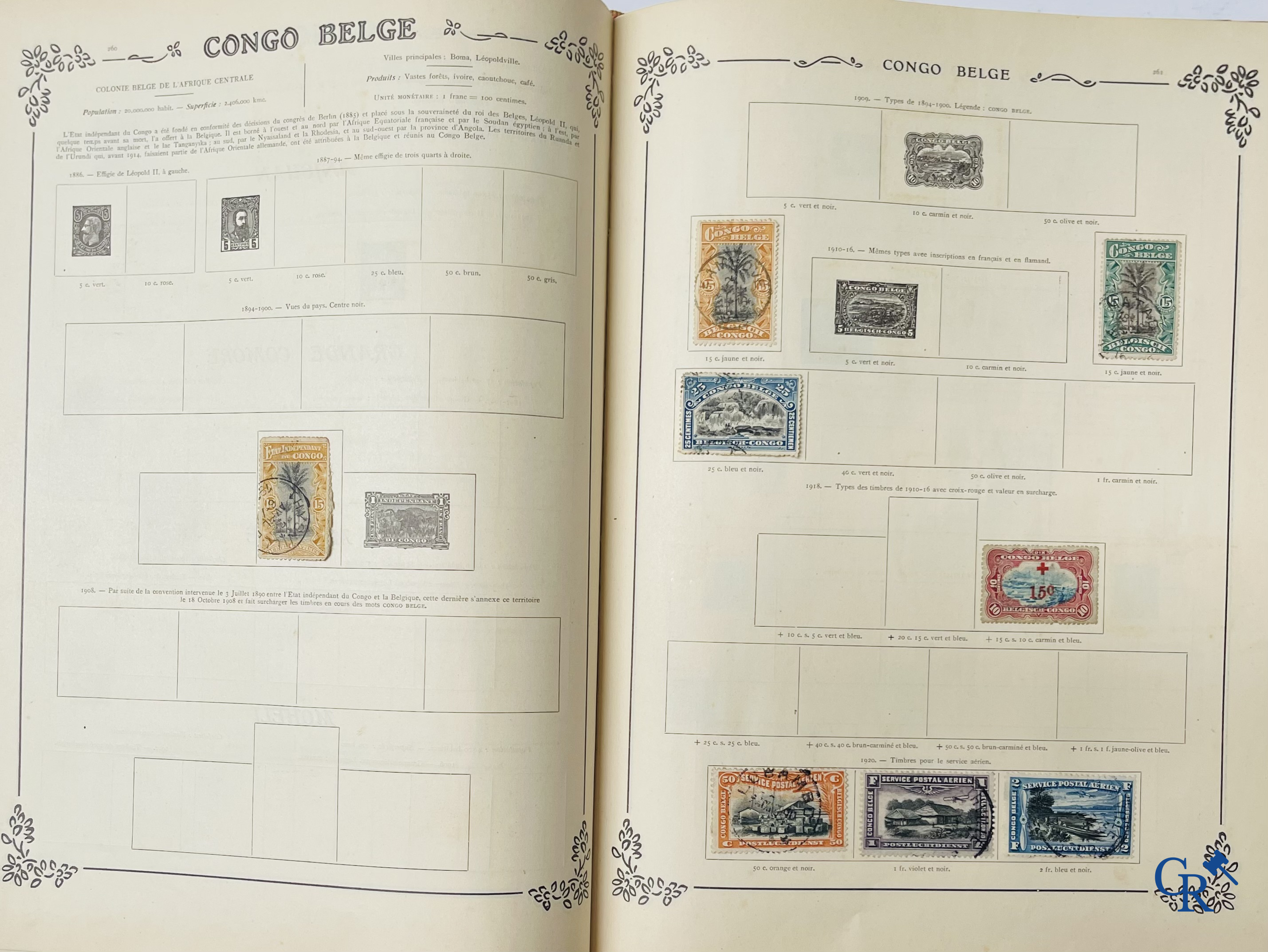 Filatelie. Yvert & Tellier. Album Historique & Géographique de Timbres-Poste des cinq Parties du Monde. 9ème Edition.