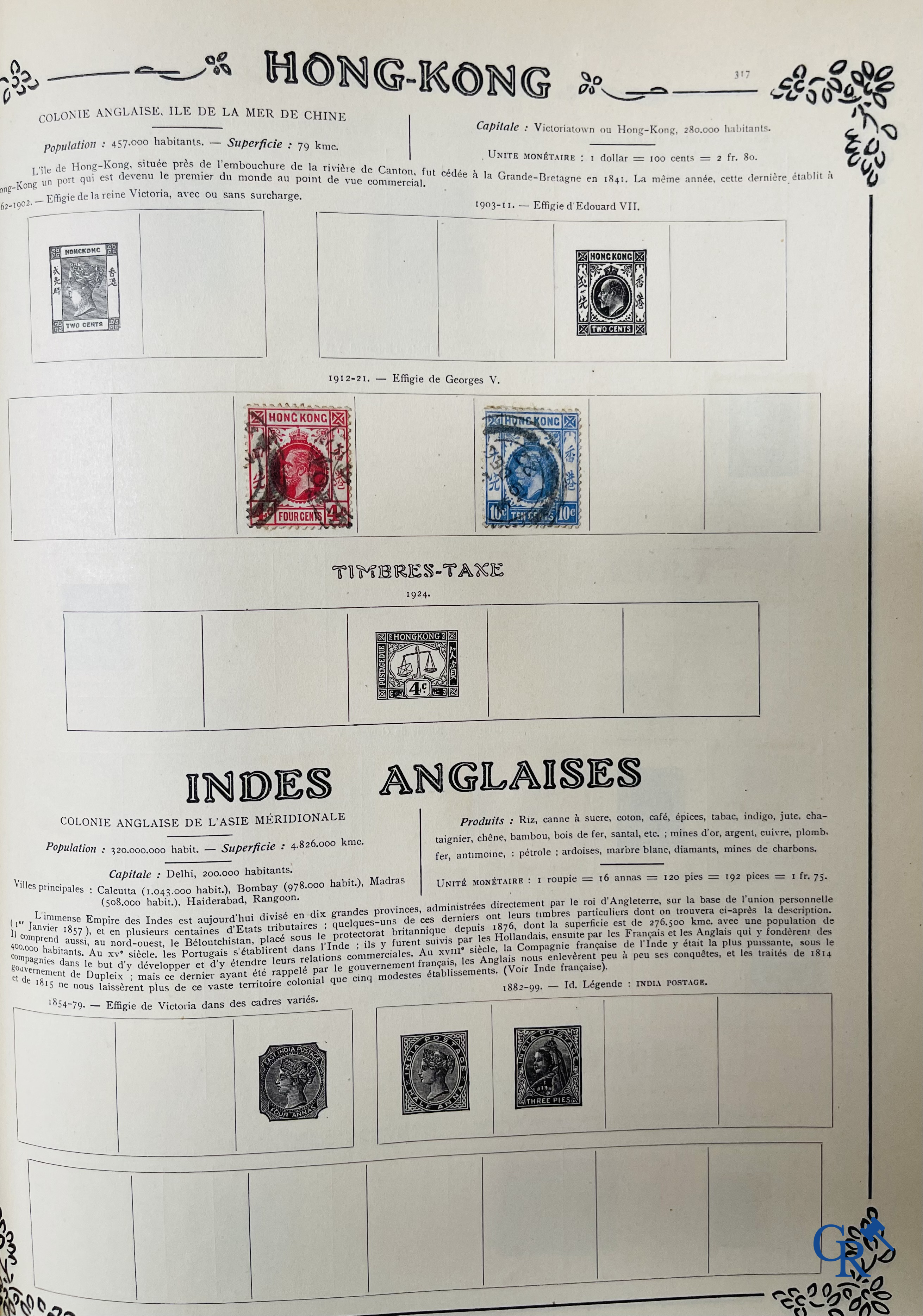 Filatelie. Yvert & Tellier. Album Historique & Géographique de Timbres-Poste des cinq Parties du Monde. 9ème Edition.