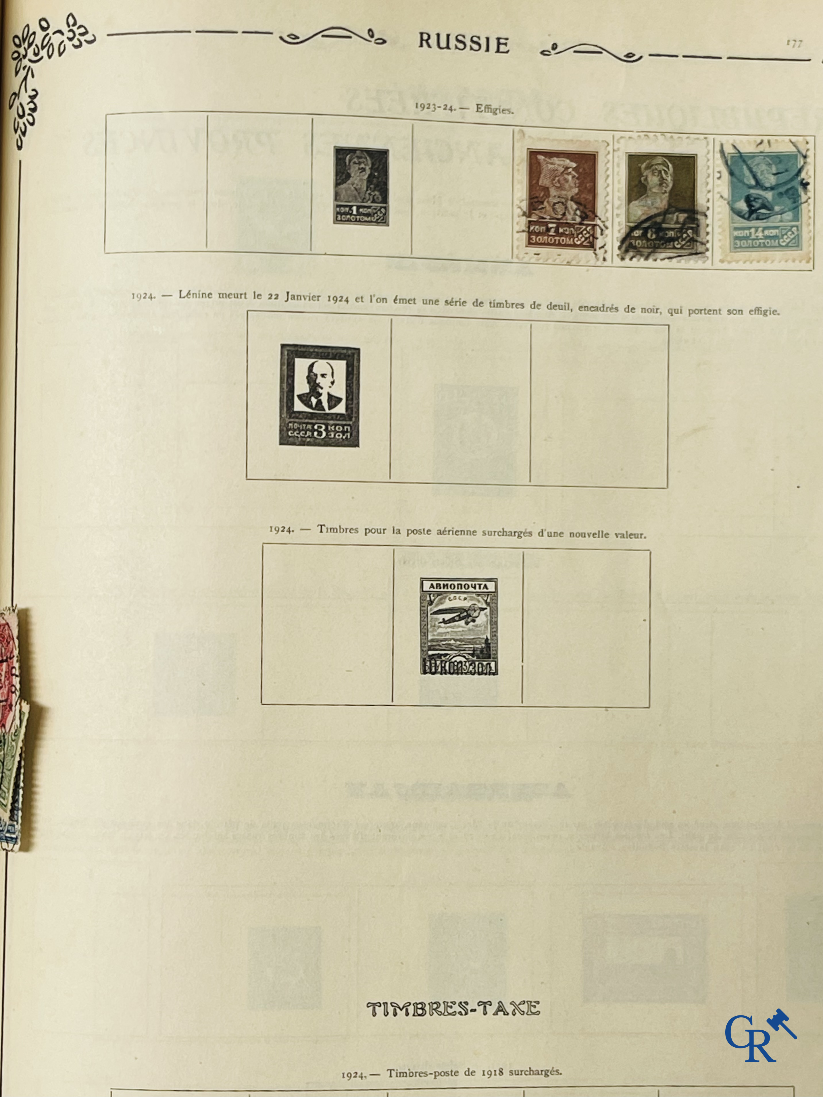 Filatelie. Yvert & Tellier. Album Historique & Géographique de Timbres-Poste des cinq Parties du Monde. 9ème Edition.