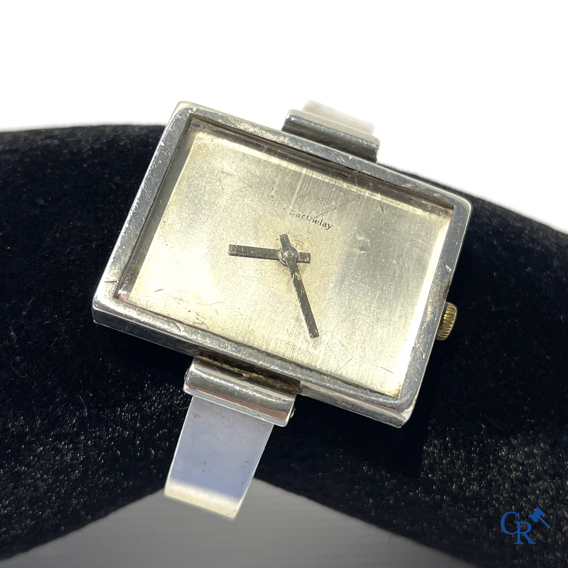 Watches. Alexis Barthelay, Mechanical ladies wristwatch in silver. Circa 1970.