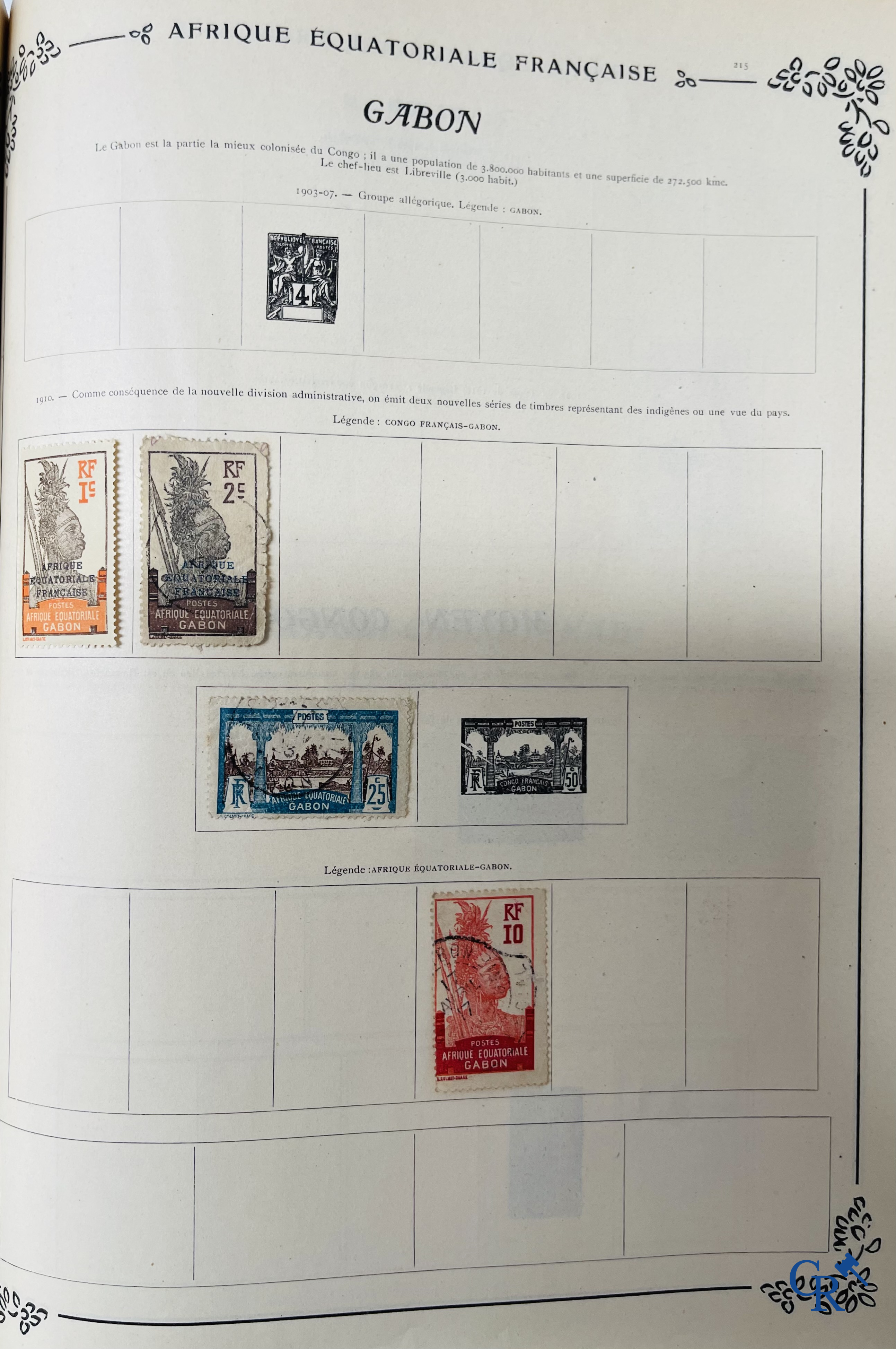 Filatelie. Yvert & Tellier. Album Historique & Géographique de Timbres-Poste des cinq Parties du Monde. 9ème Edition.