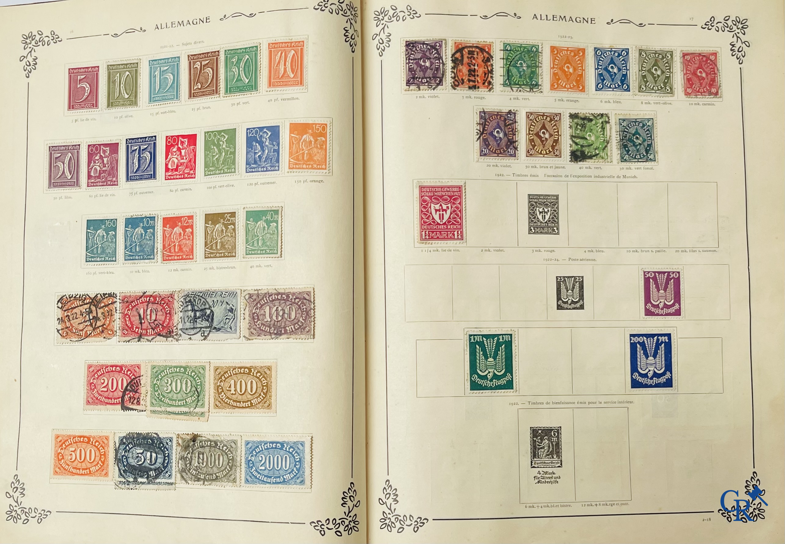 Filatelie. Yvert & Tellier. Album Historique & Géographique de Timbres-Poste des cinq Parties du Monde. 9ème Edition.