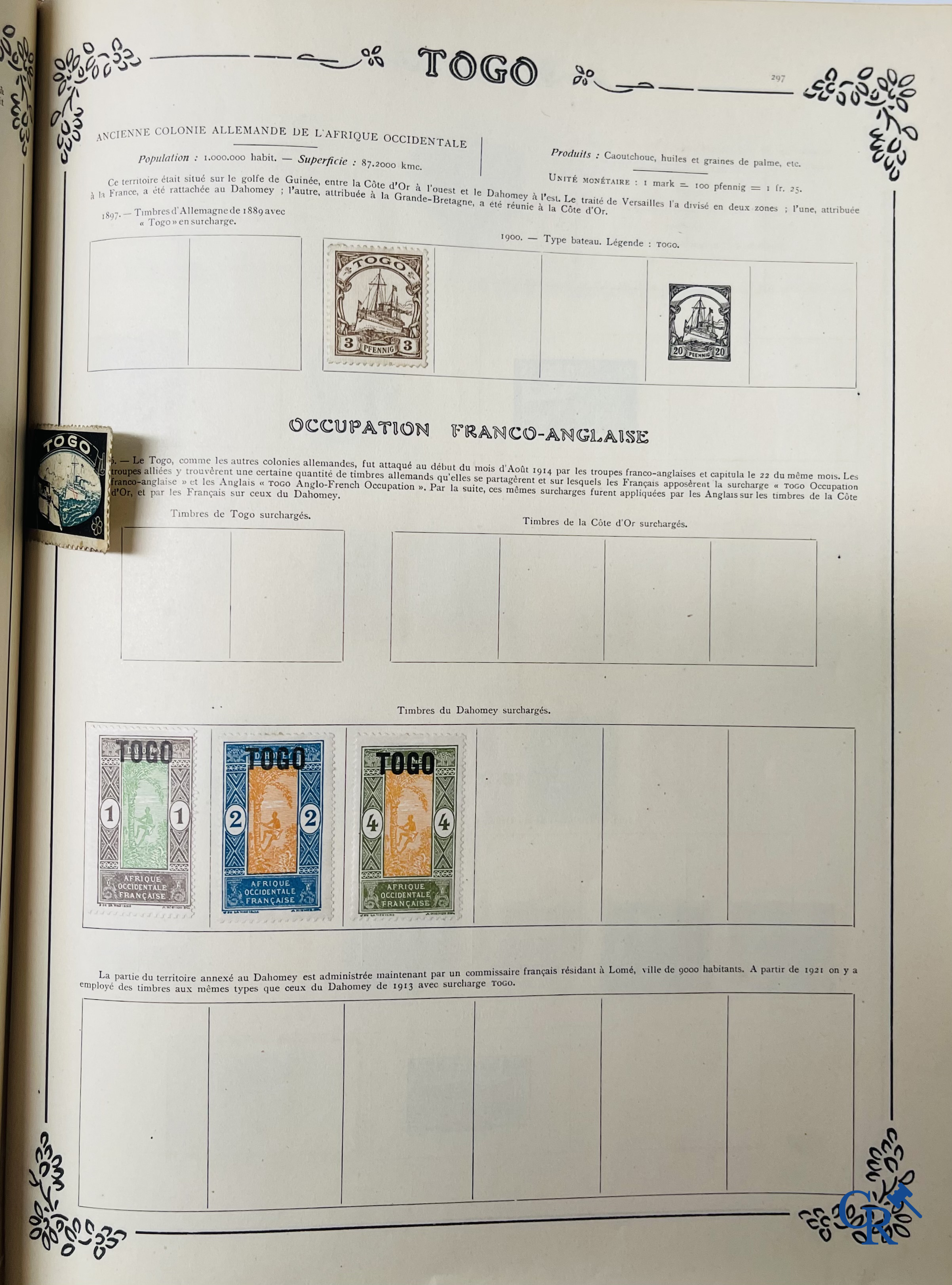 Filatelie. Yvert & Tellier. Album Historique & Géographique de Timbres-Poste des cinq Parties du Monde. 9ème Edition.