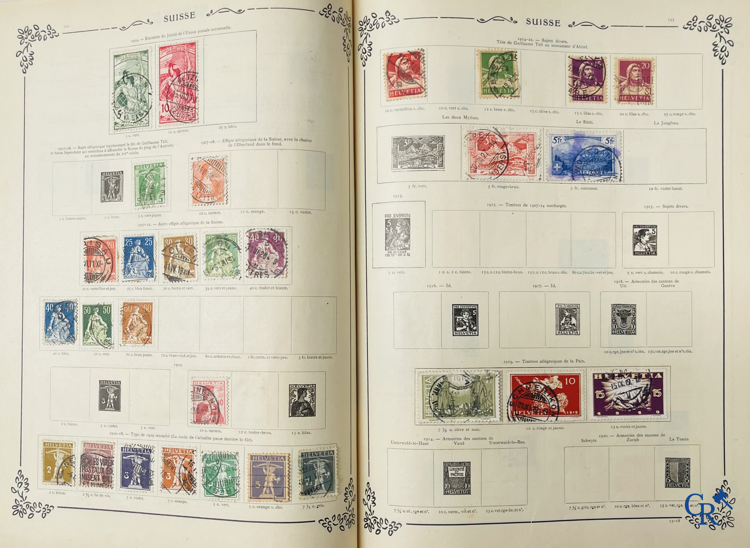 Filatelie. Yvert & Tellier. Album Historique & Géographique de Timbres-Poste des cinq Parties du Monde. 9ème Edition.