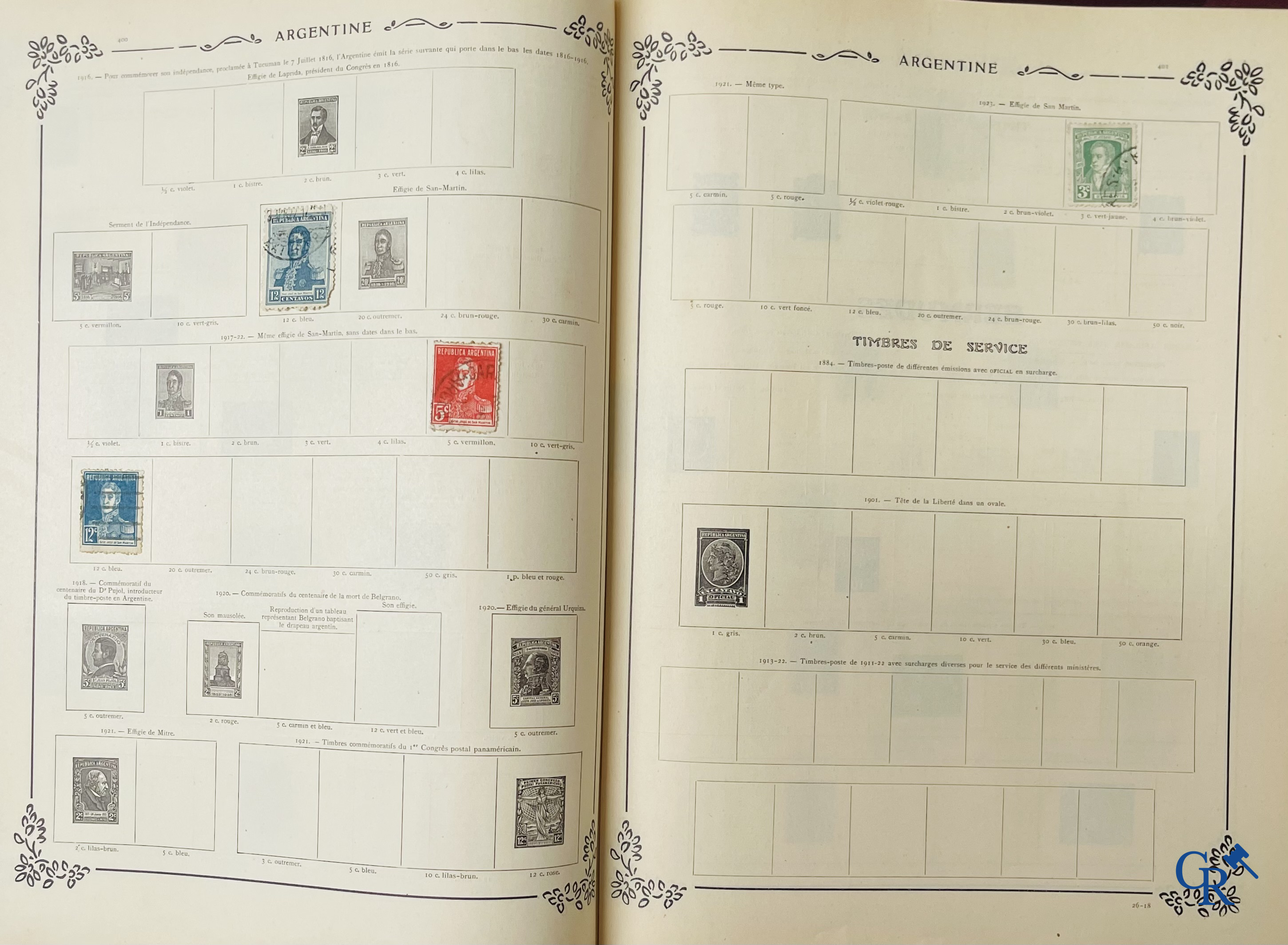 Filatelie. Yvert & Tellier. Album Historique & Géographique de Timbres-Poste des cinq Parties du Monde. 9ème Edition.