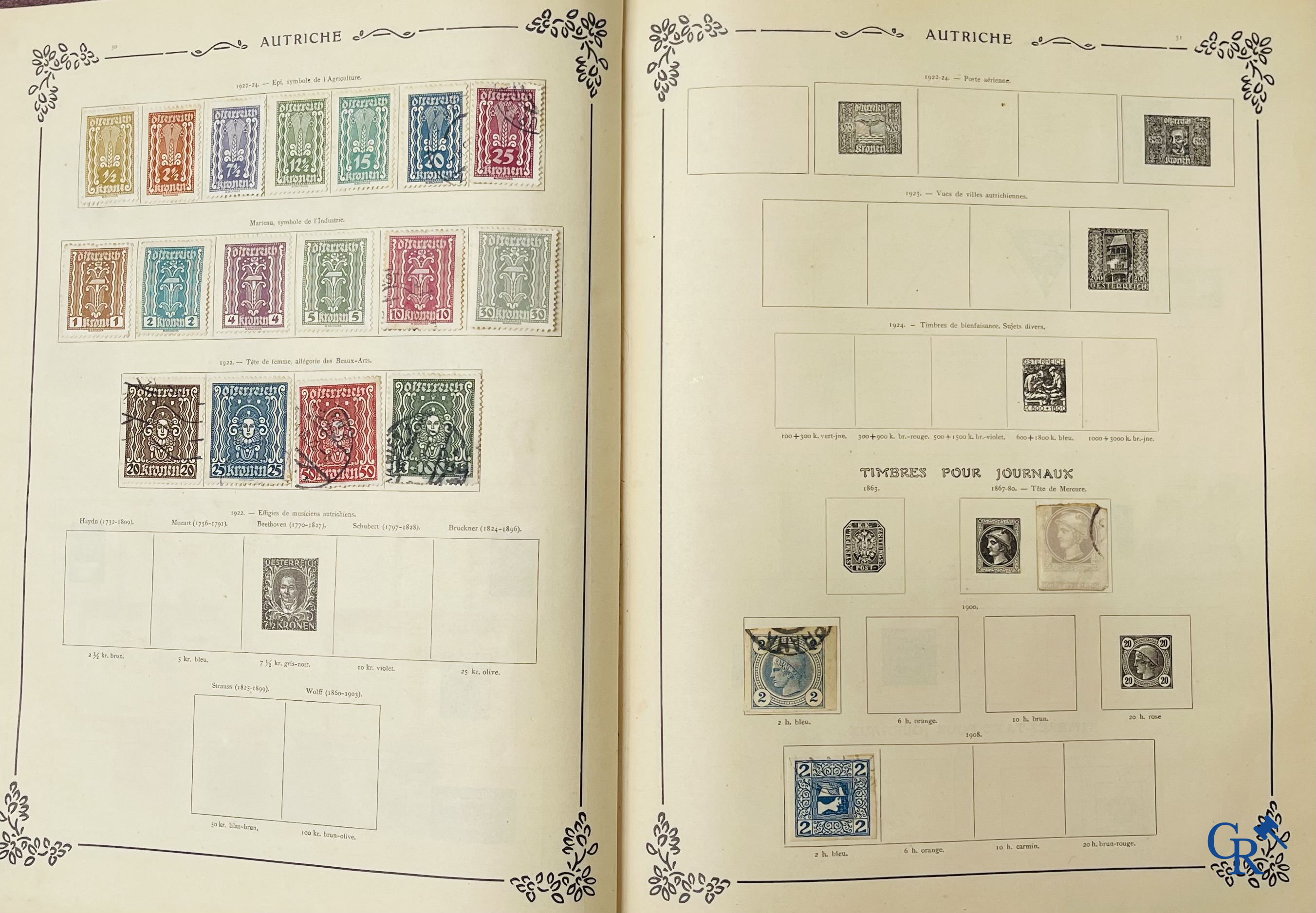 Filatelie. Yvert & Tellier. Album Historique & Géographique de Timbres-Poste des cinq Parties du Monde. 9ème Edition.