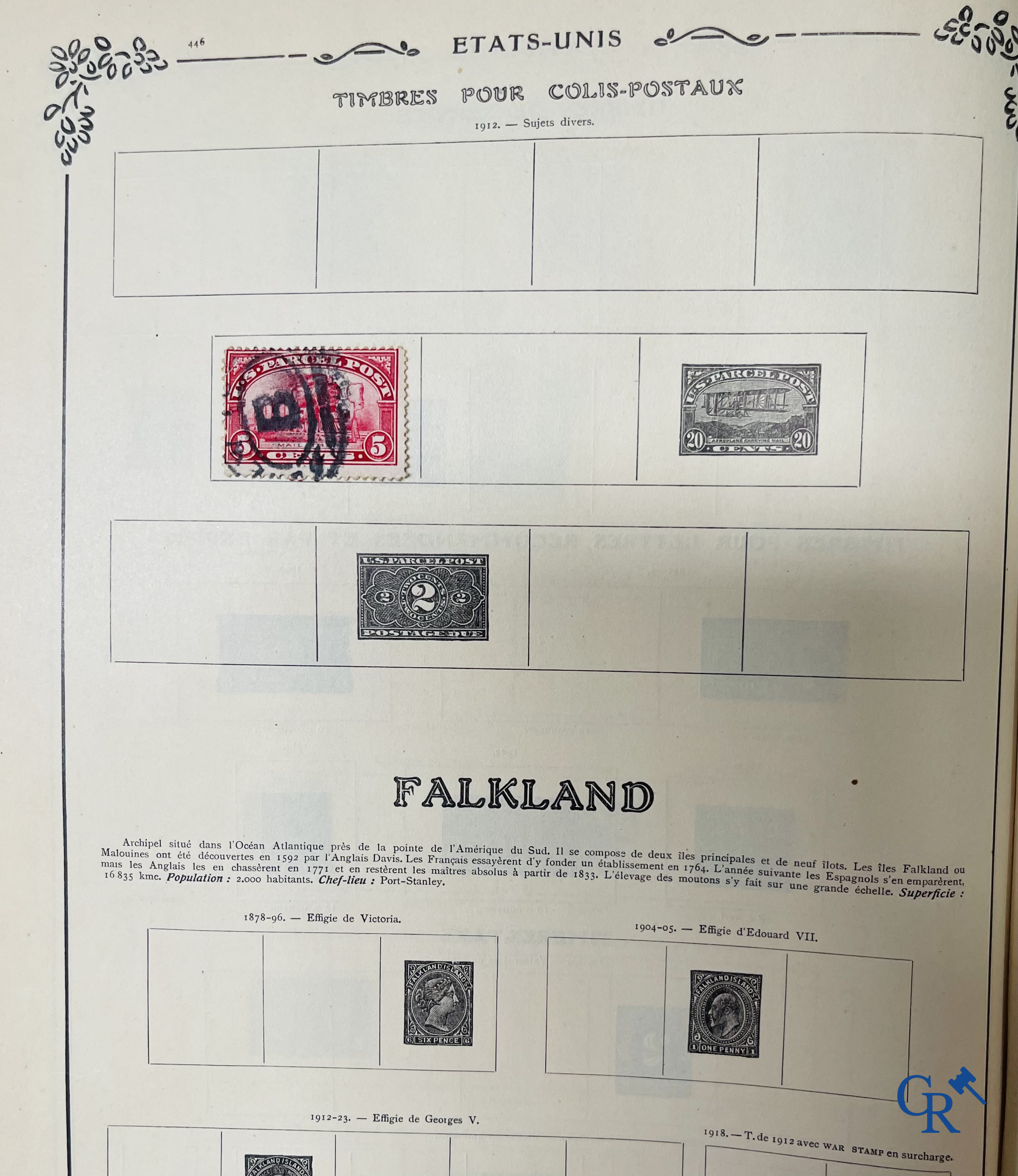 Filatelie. Yvert & Tellier. Album Historique & Géographique de Timbres-Poste des cinq Parties du Monde. 9ème Edition.