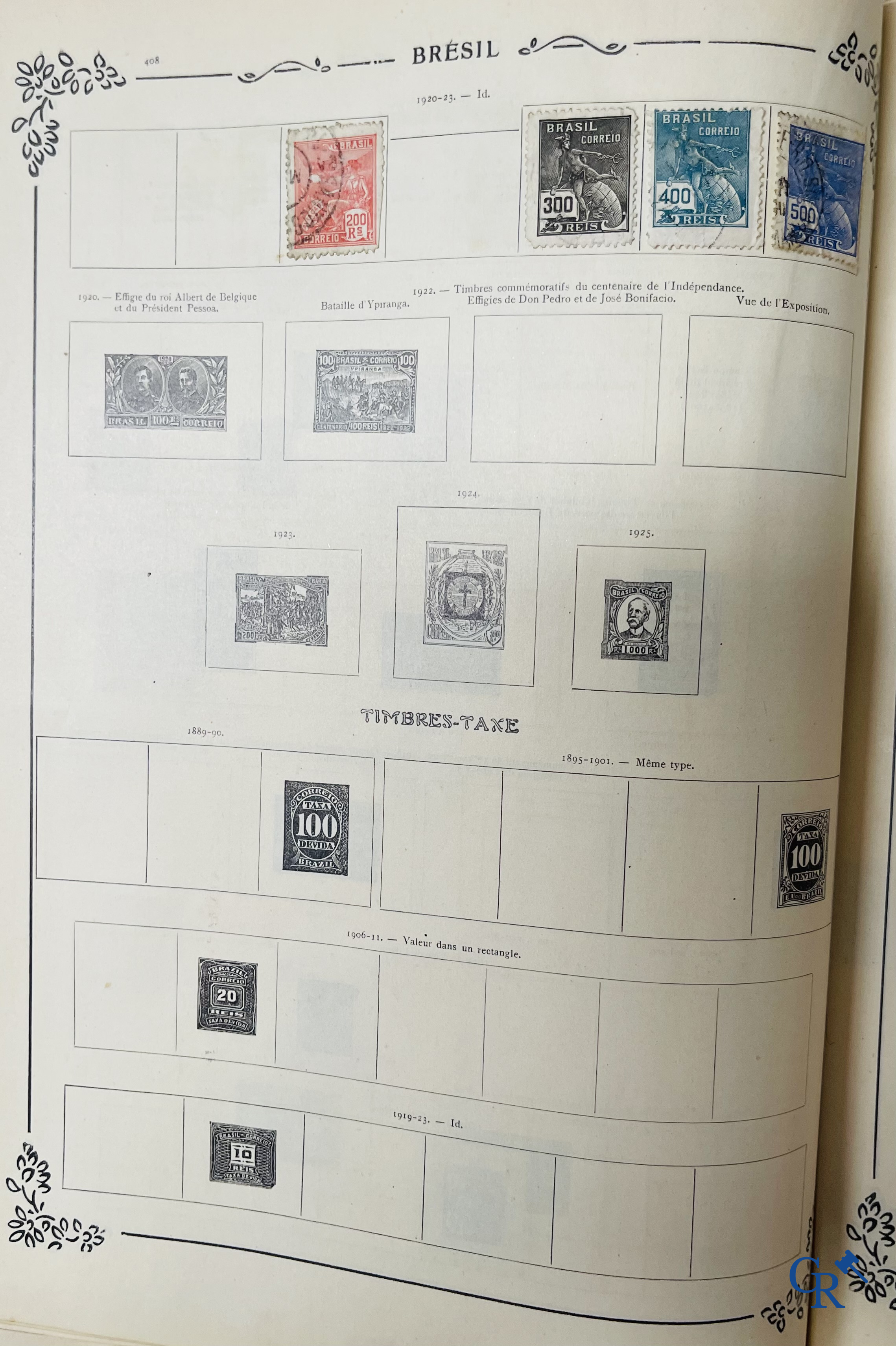 Filatelie. Yvert & Tellier. Album Historique & Géographique de Timbres-Poste des cinq Parties du Monde. 9ème Edition.