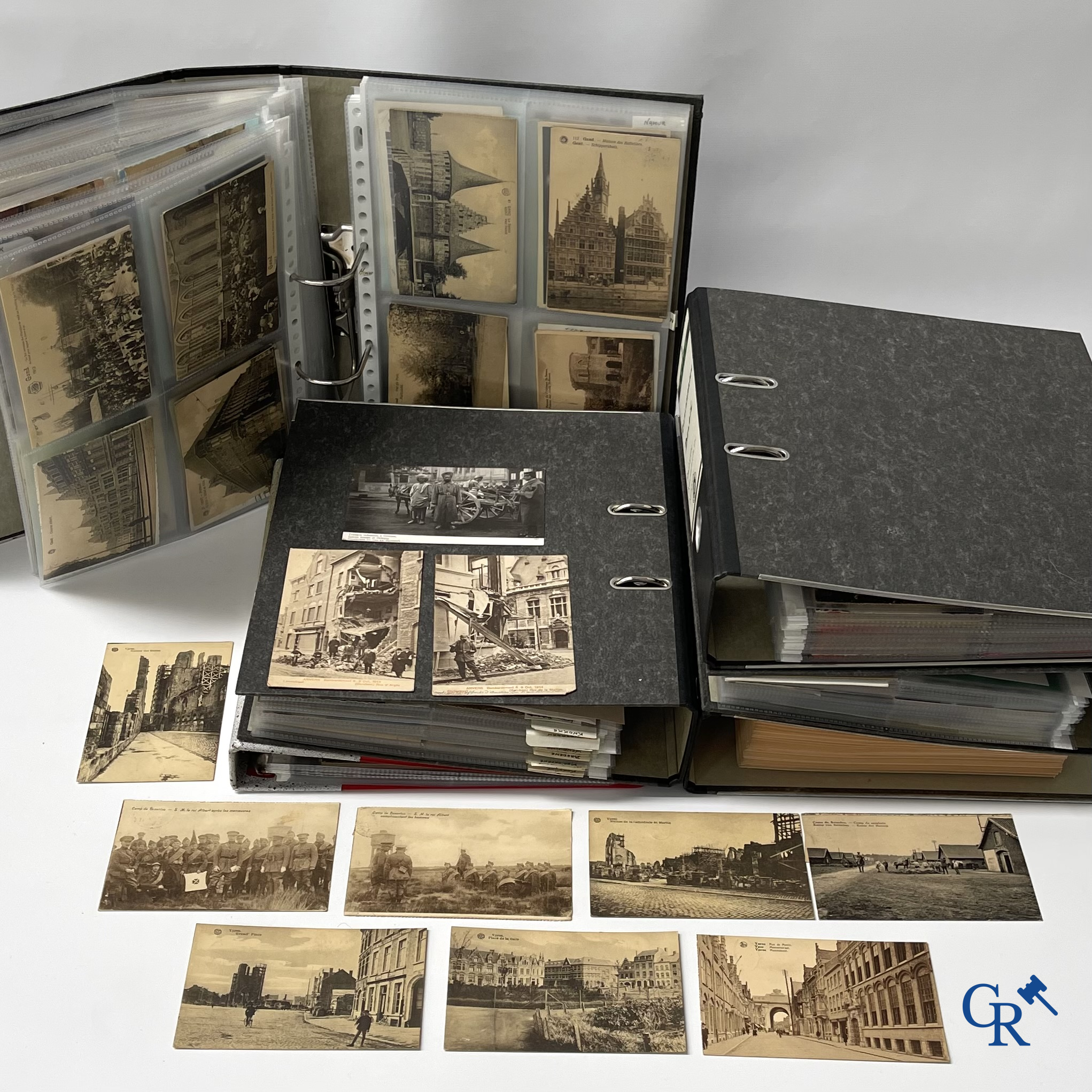 Old Postcards. An extensive collection of old postcards, multiple countries, mostly Belgian.