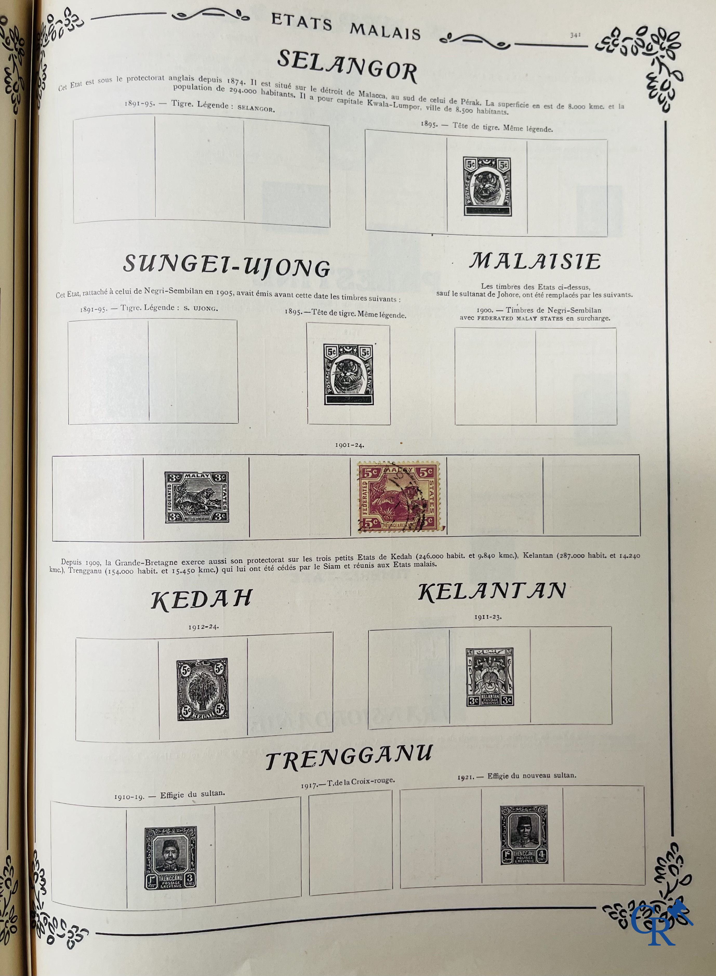 Filatelie. Yvert & Tellier. Album Historique & Géographique de Timbres-Poste des cinq Parties du Monde. 9ème Edition.