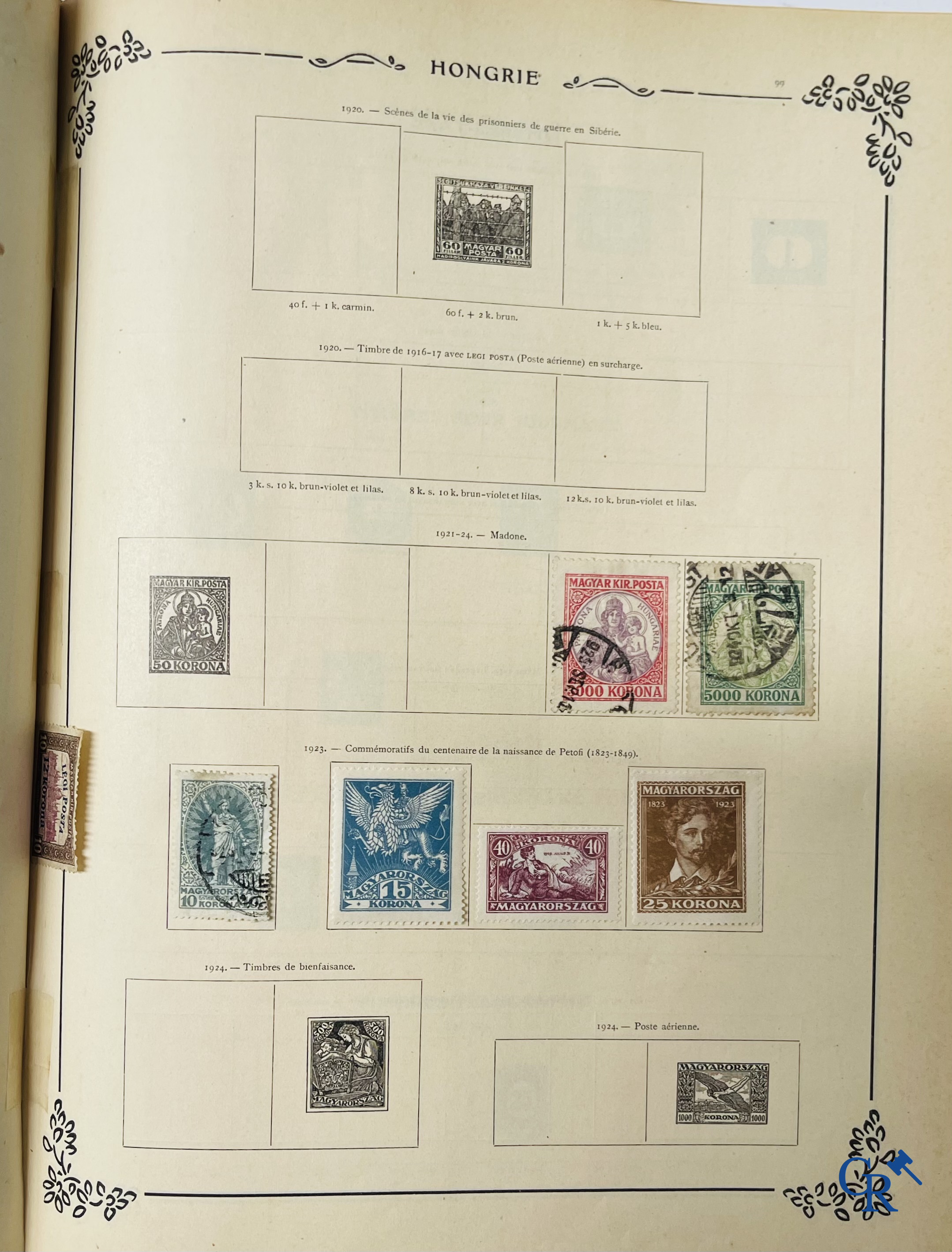 Filatelie. Yvert & Tellier. Album Historique & Géographique de Timbres-Poste des cinq Parties du Monde. 9ème Edition.