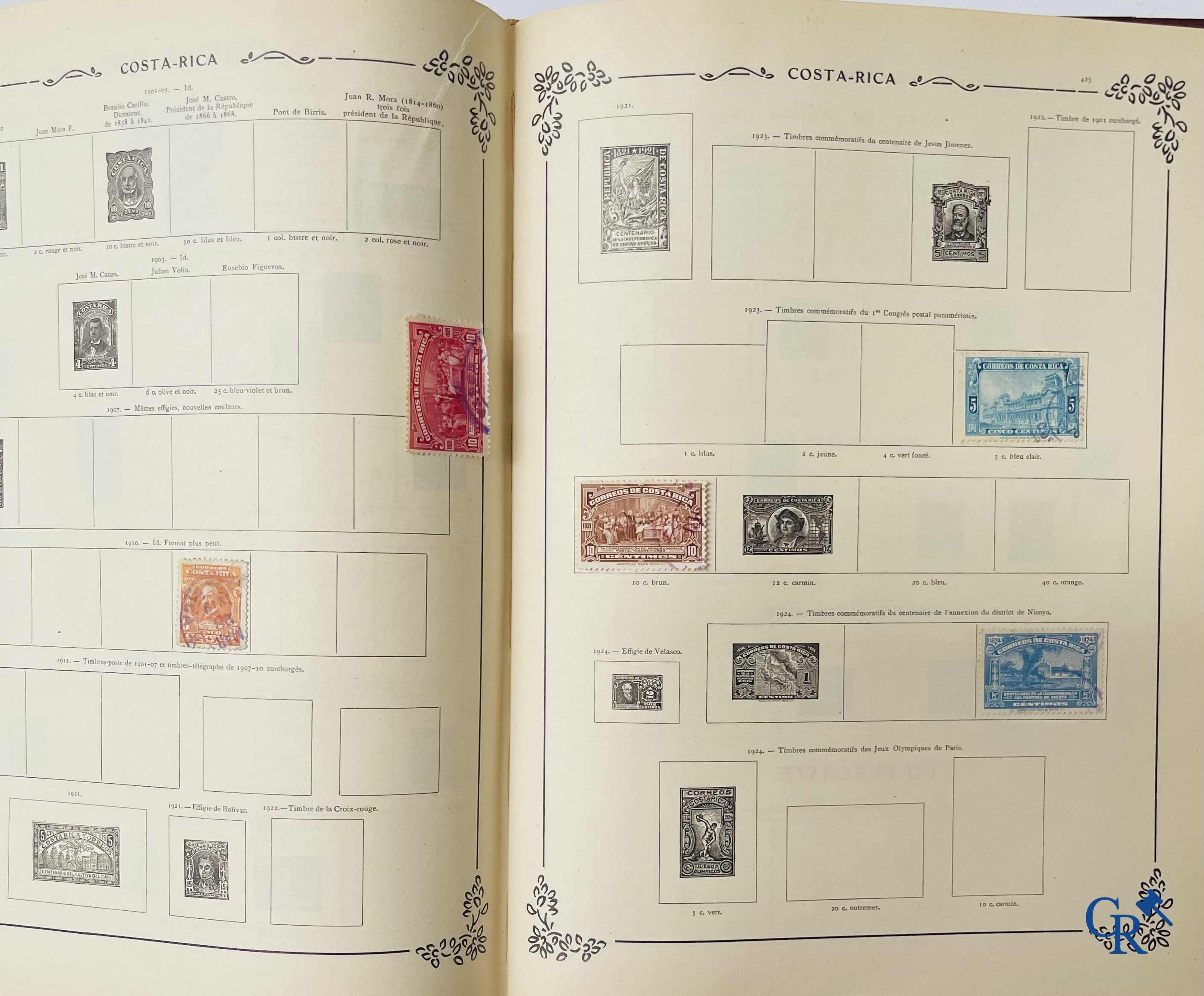Filatelie. Yvert & Tellier. Album Historique & Géographique de Timbres-Poste des cinq Parties du Monde. 9ème Edition.