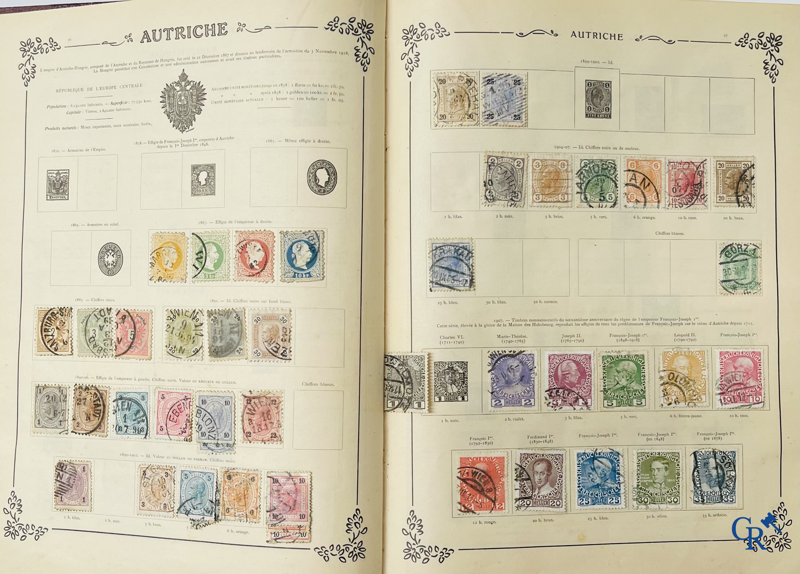 Filatelie. Yvert & Tellier. Album Historique & Géographique de Timbres-Poste des cinq Parties du Monde. 9ème Edition.