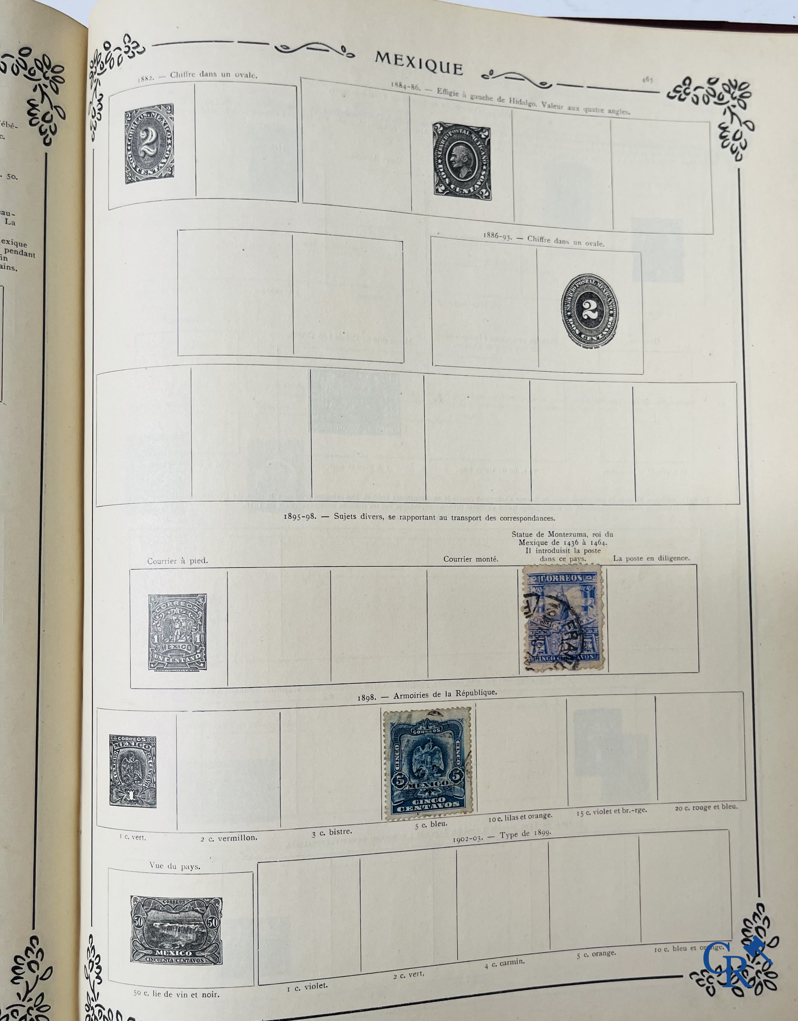 Filatelie. Yvert & Tellier. Album Historique & Géographique de Timbres-Poste des cinq Parties du Monde. 9ème Edition.