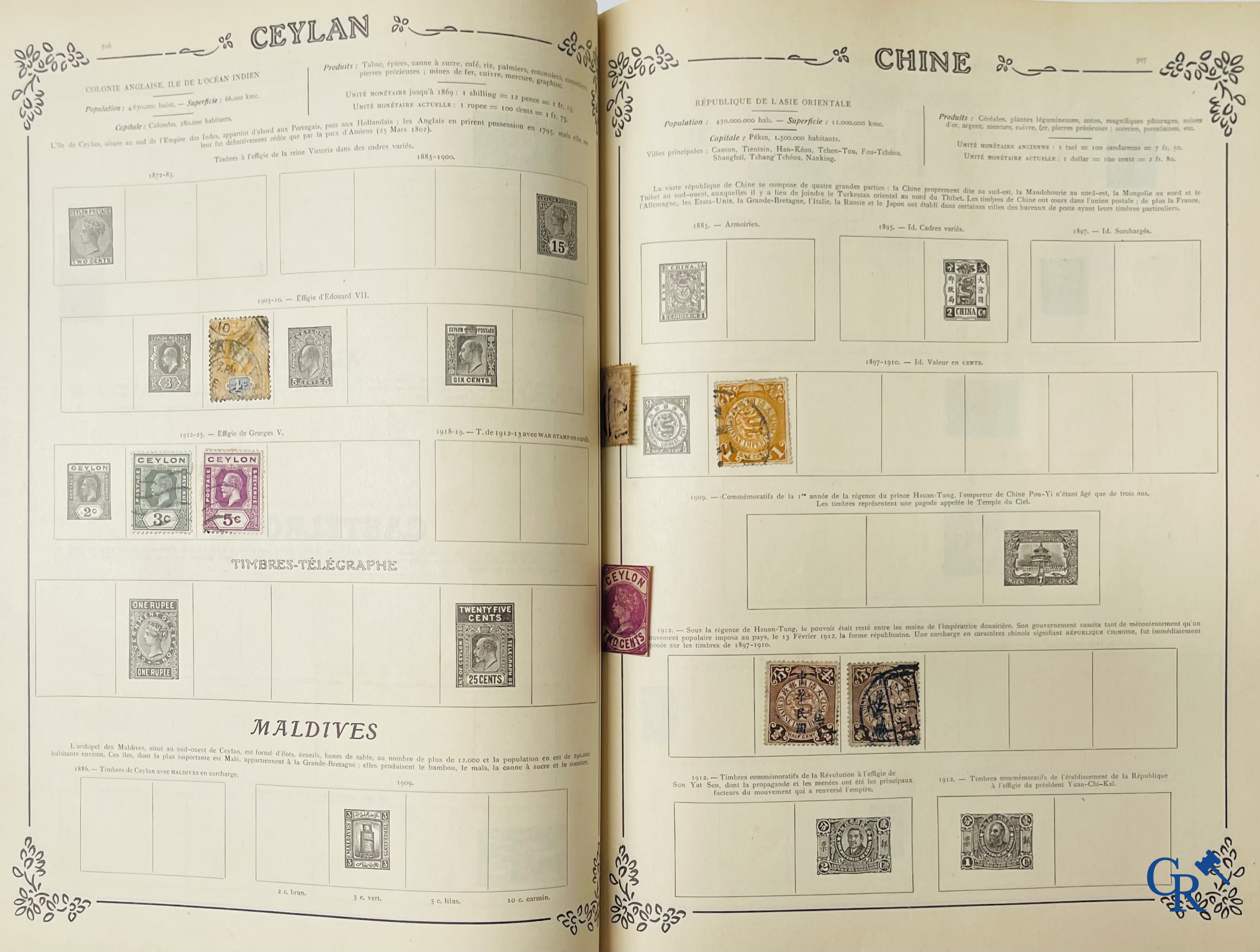 Filatelie. Yvert & Tellier. Album Historique & Géographique de Timbres-Poste des cinq Parties du Monde. 9ème Edition.