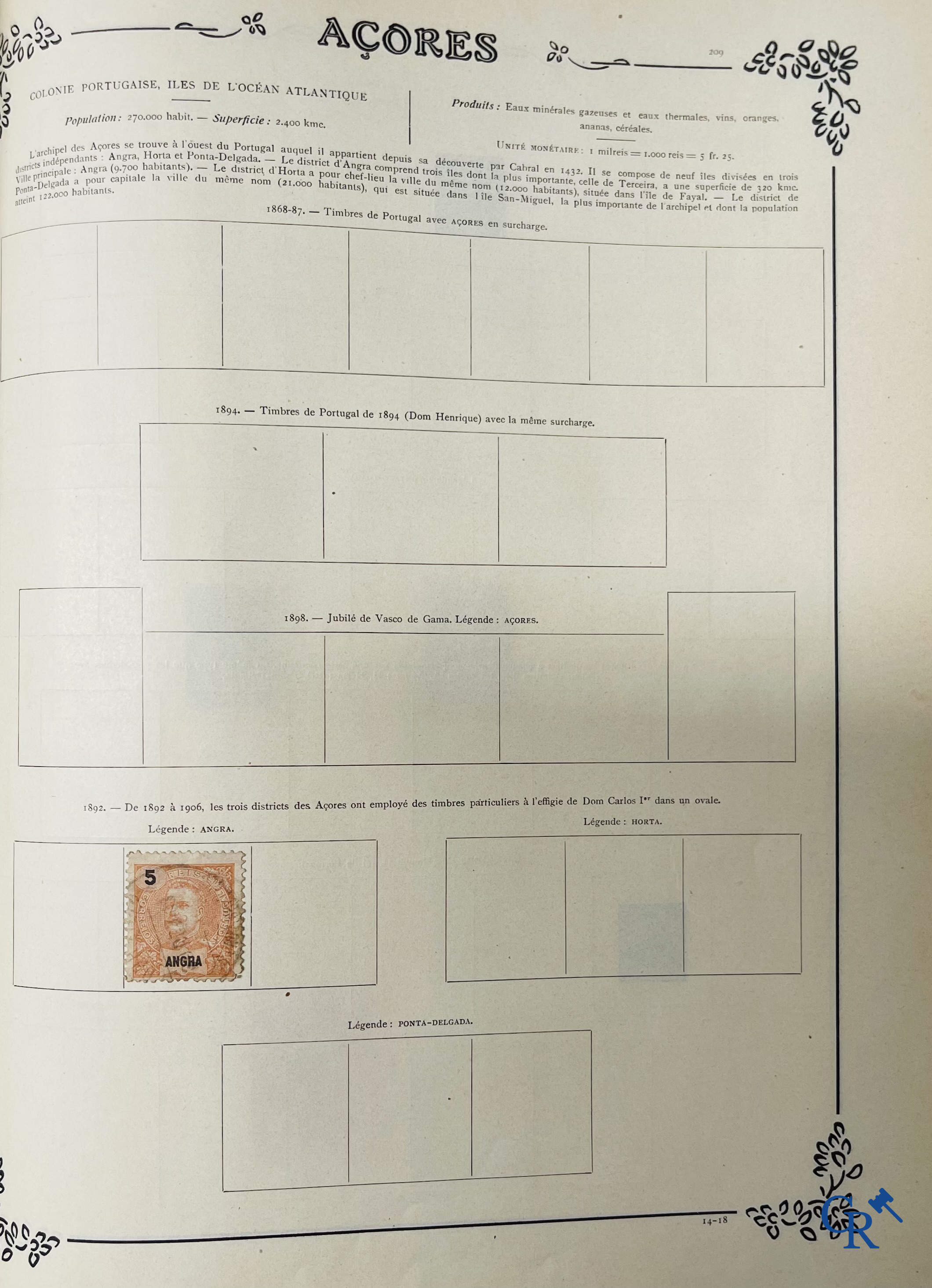 Filatelie. Yvert & Tellier. Album Historique & Géographique de Timbres-Poste des cinq Parties du Monde. 9ème Edition.
